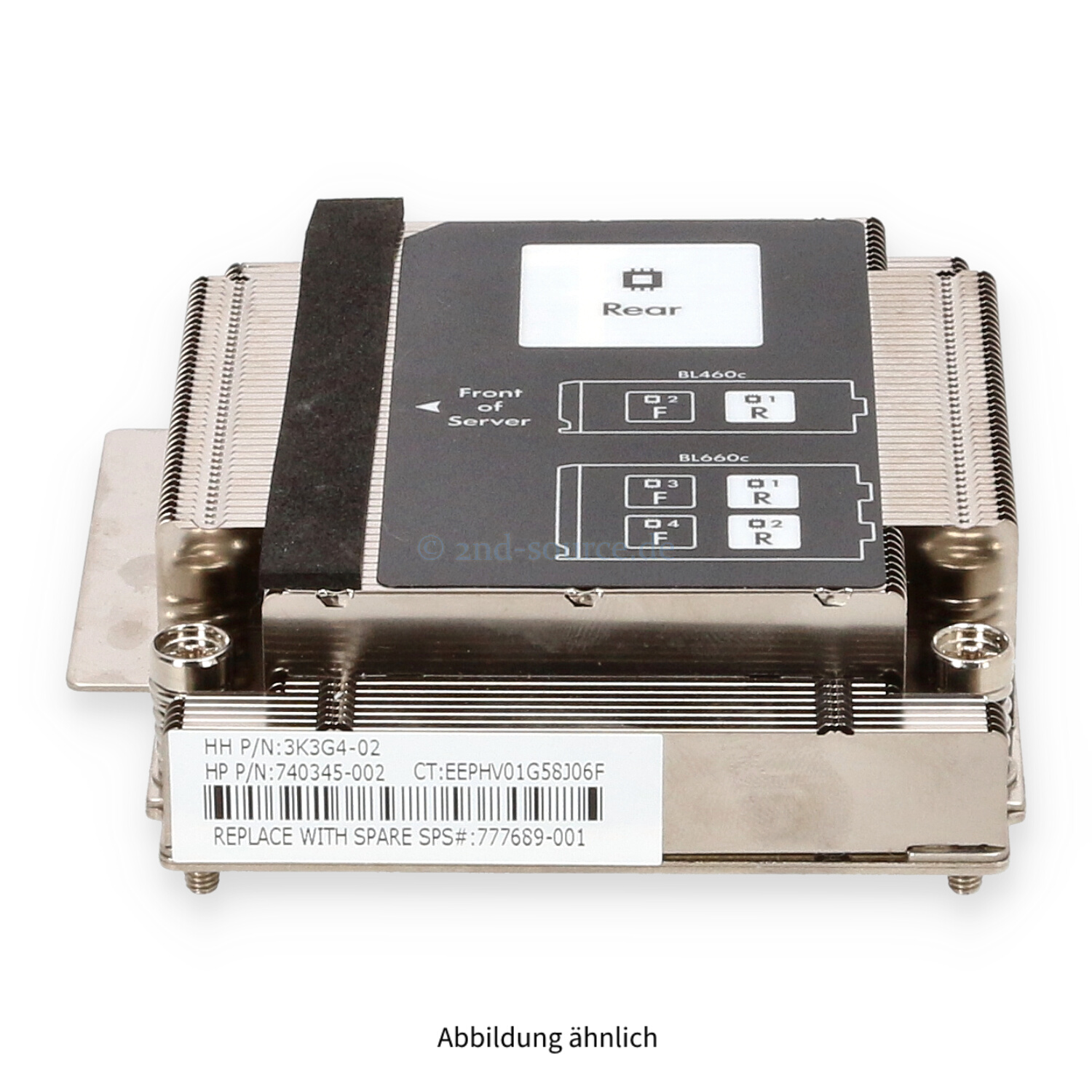 HPE Wide Heatsink CPU1 BL460c G9 777689-001 HPE Wide Heatsink CPU1 BL460c G9 777689-001