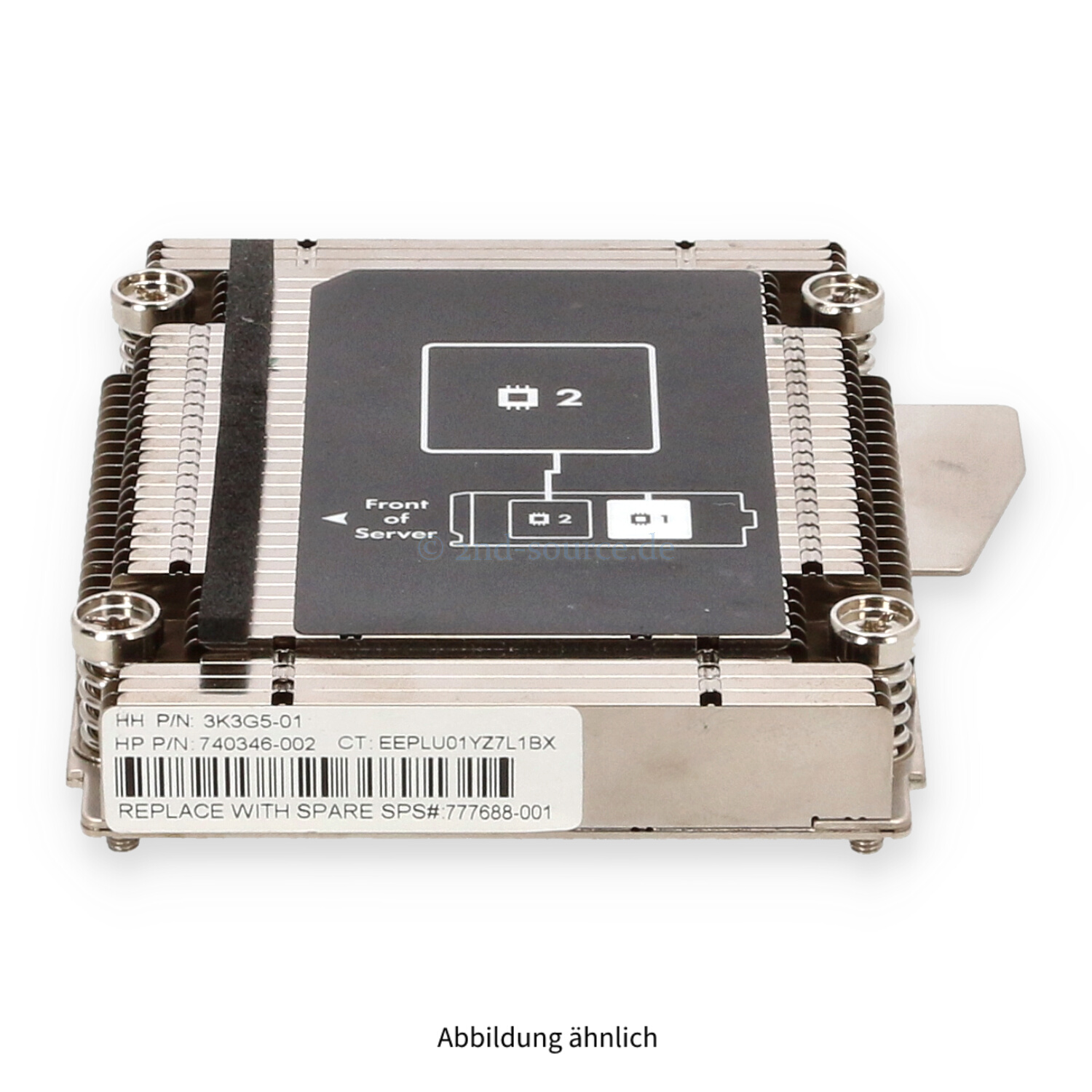 HPE Wide Heatsink CPU2 BL460c G9 777688-001 HPE Wide Heatsink CPU2 BL460c G9 777688-001