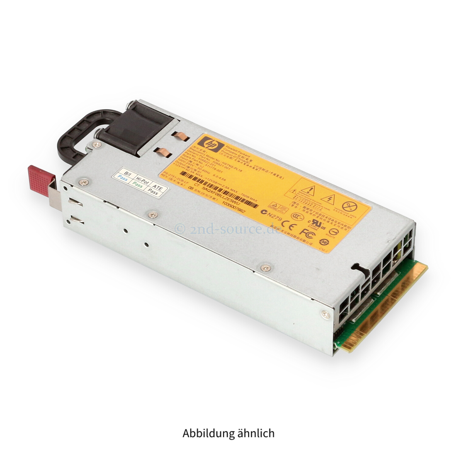 HPE 750W HotPlug Power Supply 512327-B21 511778-001