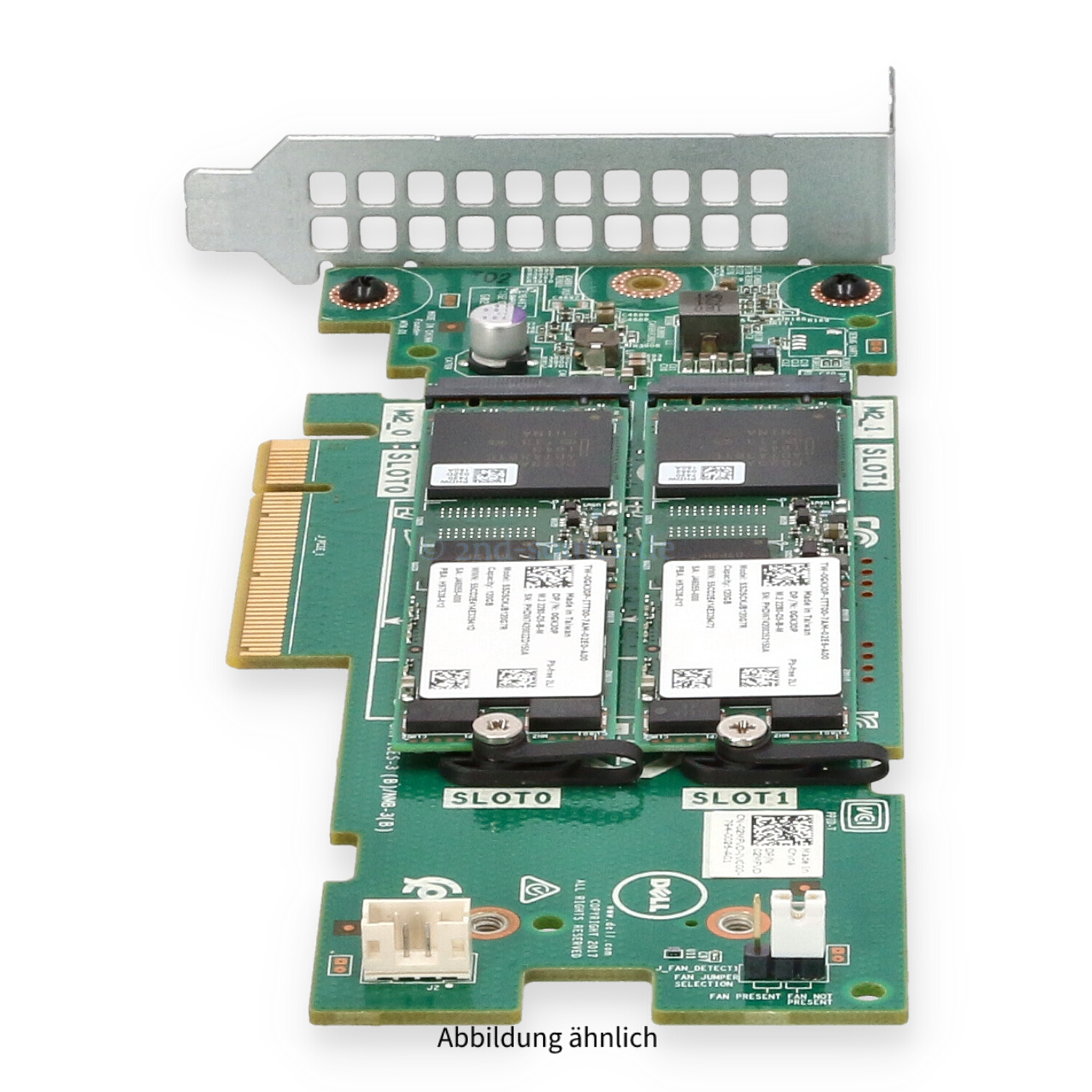 Dell BOSS 2x120GB M.2 Solid State Storage Adapter PCIe Low Profile 2MFVD 02MFVD