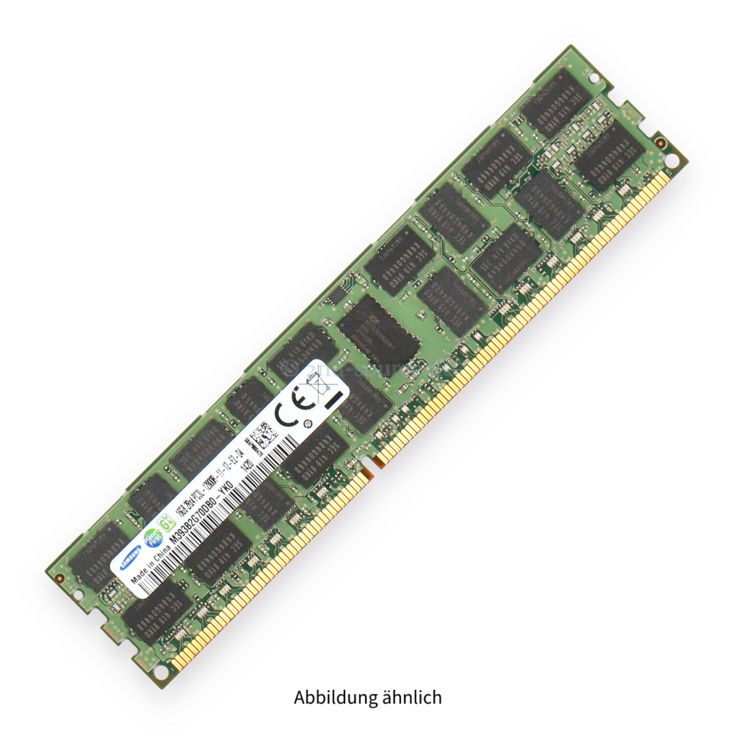 Samsung 16GB PC3L-12800R DIMM Dual Rank x4 (DDR3-1600) Registered ECC M393B2G70DB0-YK0