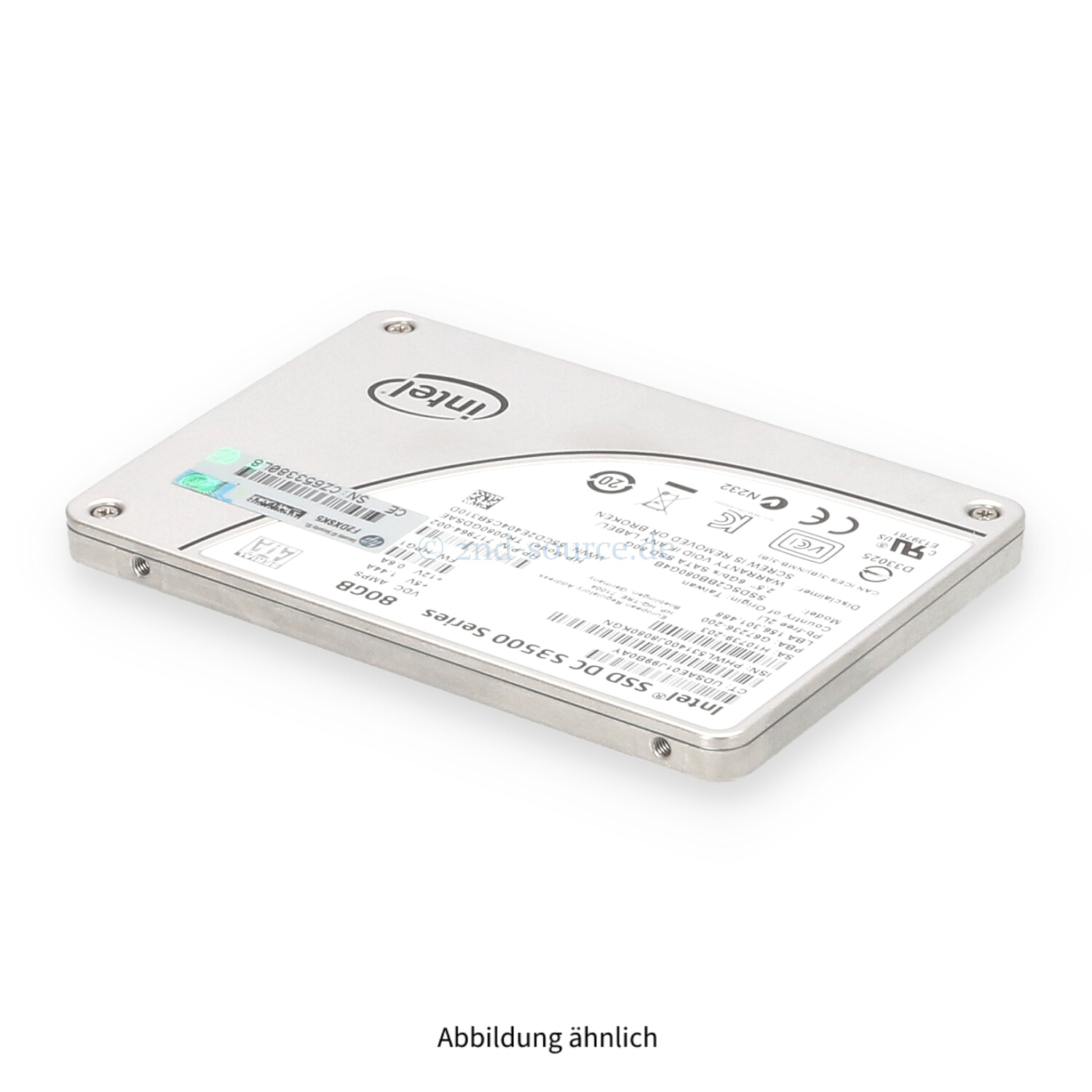 HPE 80GB SATA 6G SFF Value Endurance SSD 734562-001