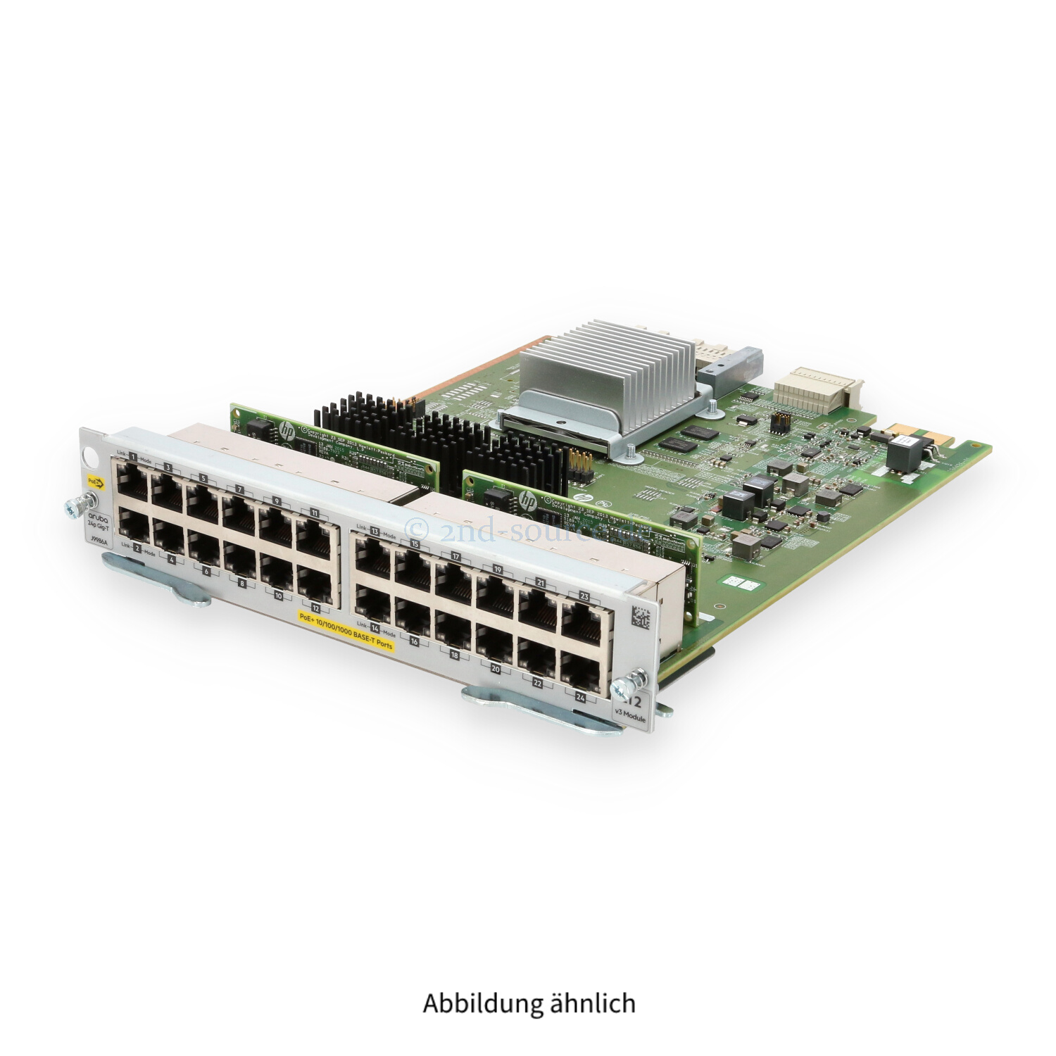 HPE Aruba 24x RJ-45 1GbE PoE+ v3 zl2 Switch Module J9986A J9986-61001 HPE Aruba 24x RJ-45 1GbE PoE+ v3 zl2 Switch Module J9986A J9986-61001