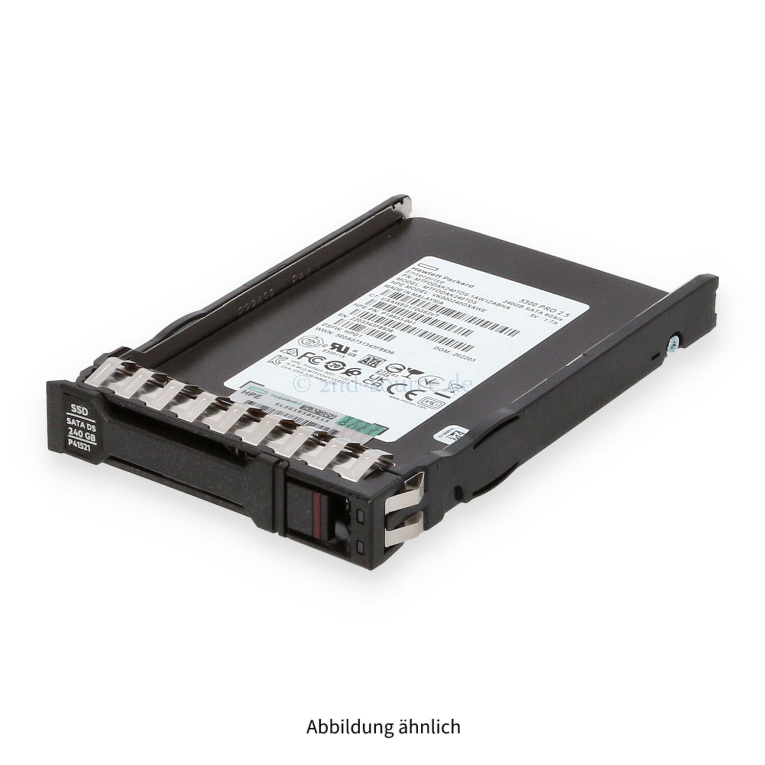 HPE 240GB SATA 6G SFF Read Intensive BC HotPlug SSD P40496-B21 P41521-001 HPE 240GB SATA 6G SFF Read Intensive BC HotPlug SSD P40496-B21 P41521-001
