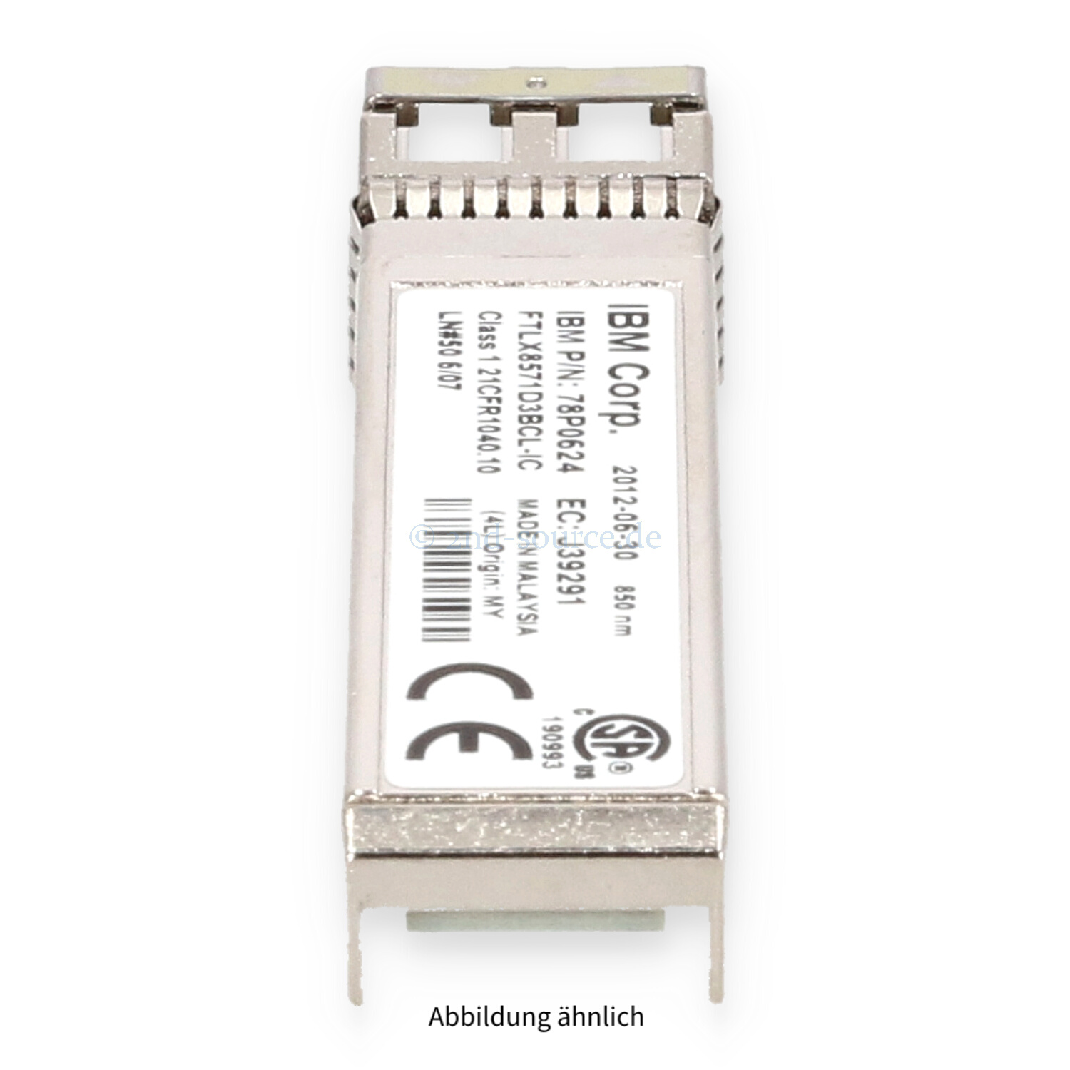 Lenovo 10GB Shortwave SFP+ Transceiver Module 49Y8578 78P0624
