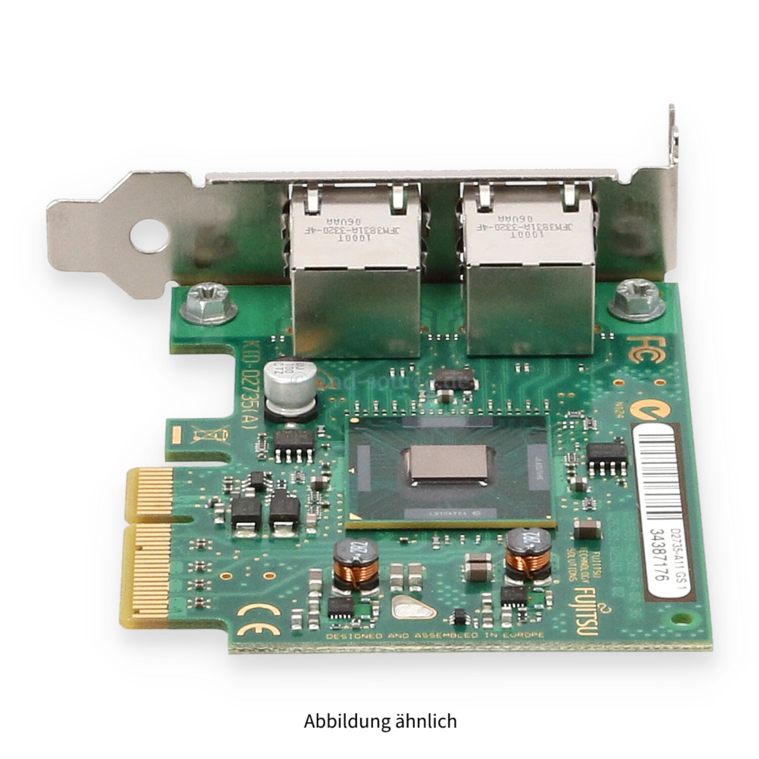 Fujitsu D2735-A12 2x1000Base-T PCIe Server Ethernet Adapter Low Profile S26361-D2735-A12 Fujitsu D2735-A12 2x1000Base-T PCIe Server Ethernet Adapter Low Profile S26361-D2735-A12
