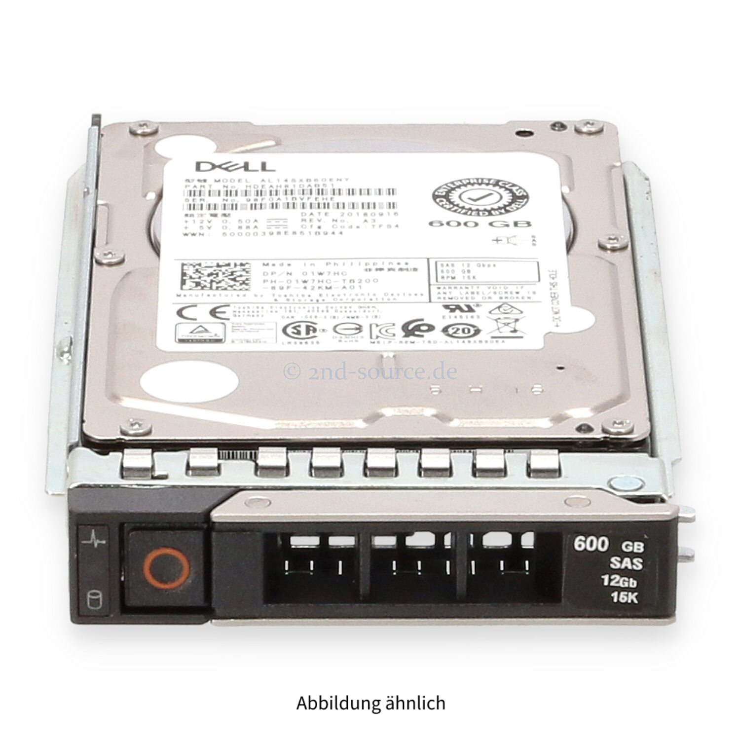 Dell 600GB 15k SAS 12G SFF HotPlug HDD 1W7HC 01W7HC