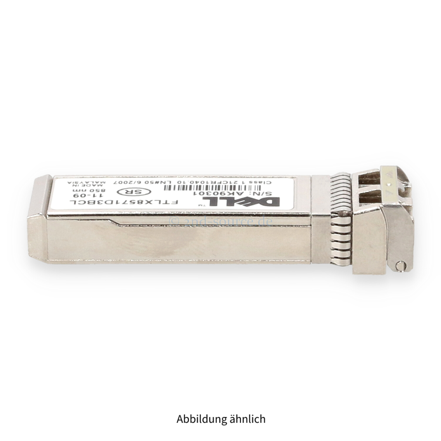 Dell 10GBase-SR/SW SFP+ 850nm Ethernet Transceiver Module 0N743D Dell 10GBase-SR/SW SFP+ 850nm Ethernet Transceiver Module 0N743D