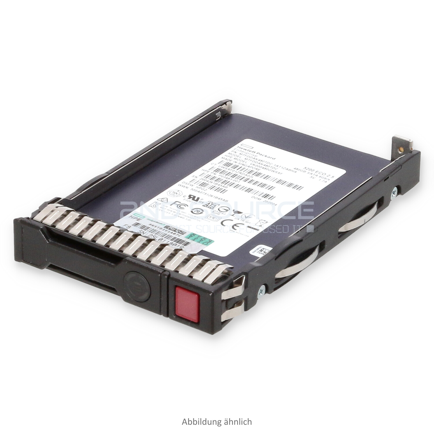 HPE 480GB SATA 6G SFF Read Intensive SC HotPlug SSD P04474-B21 P03483-001