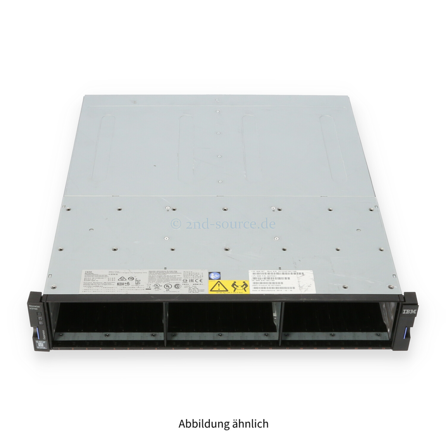 IBM Storwize V3700 24x 2.5'' SFF Expansion Enclosure Chassis 2072-24E 00Y2457