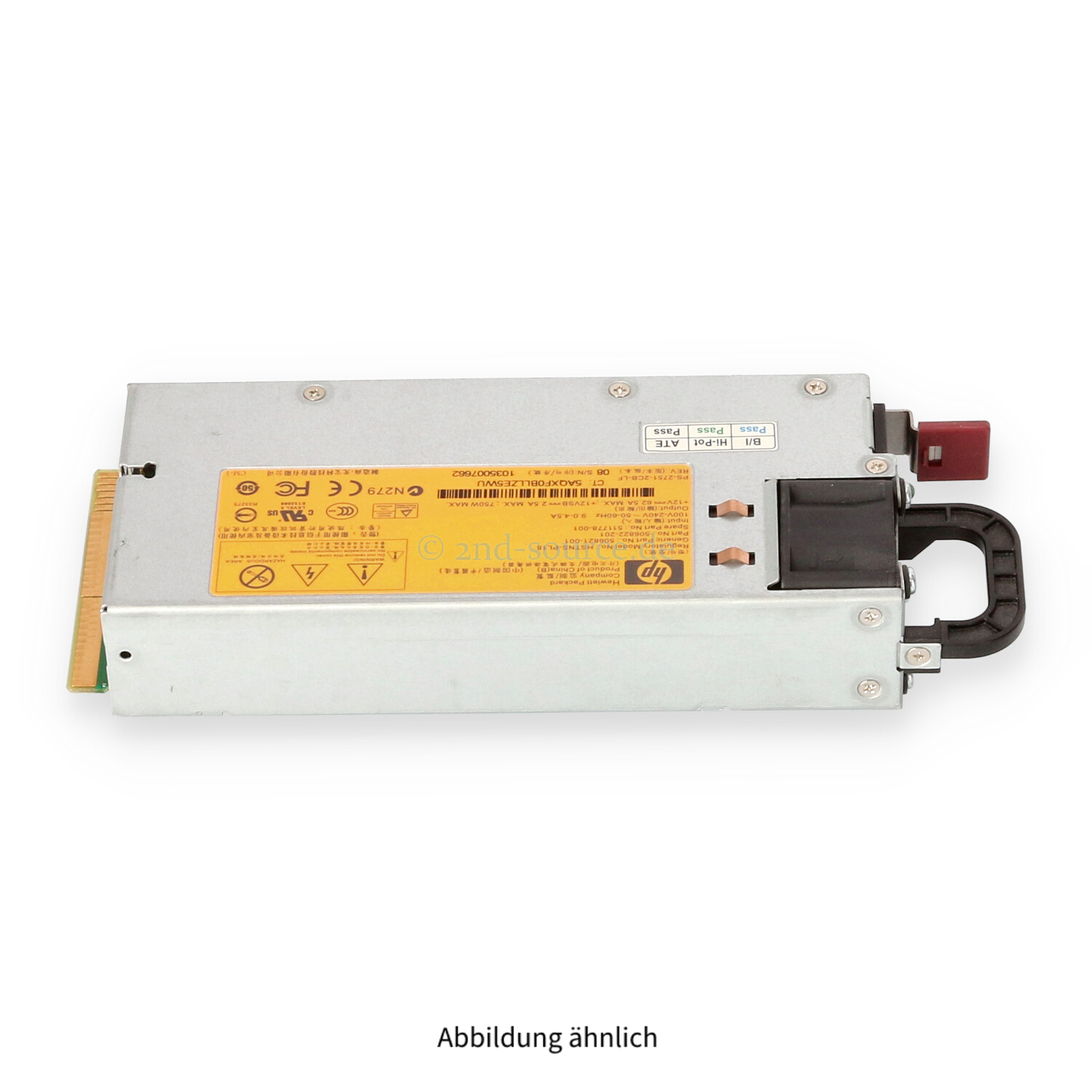 HPE 750W HotPlug Power Supply 512327-B21 511778-001
