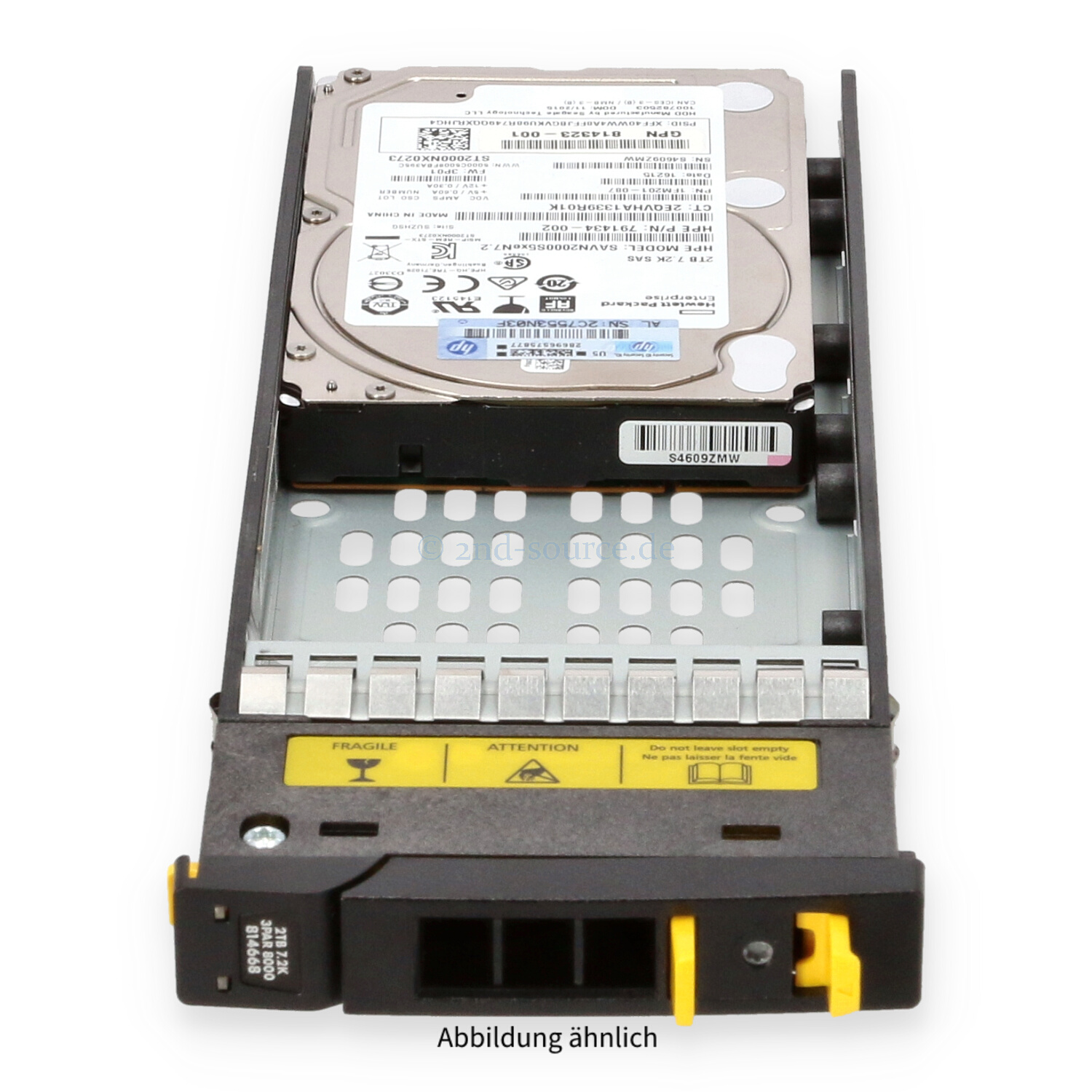 HPE 3PAR 2TB 7.2k SAS 12G SFF HotPlug HDD M0S92A 814668-001