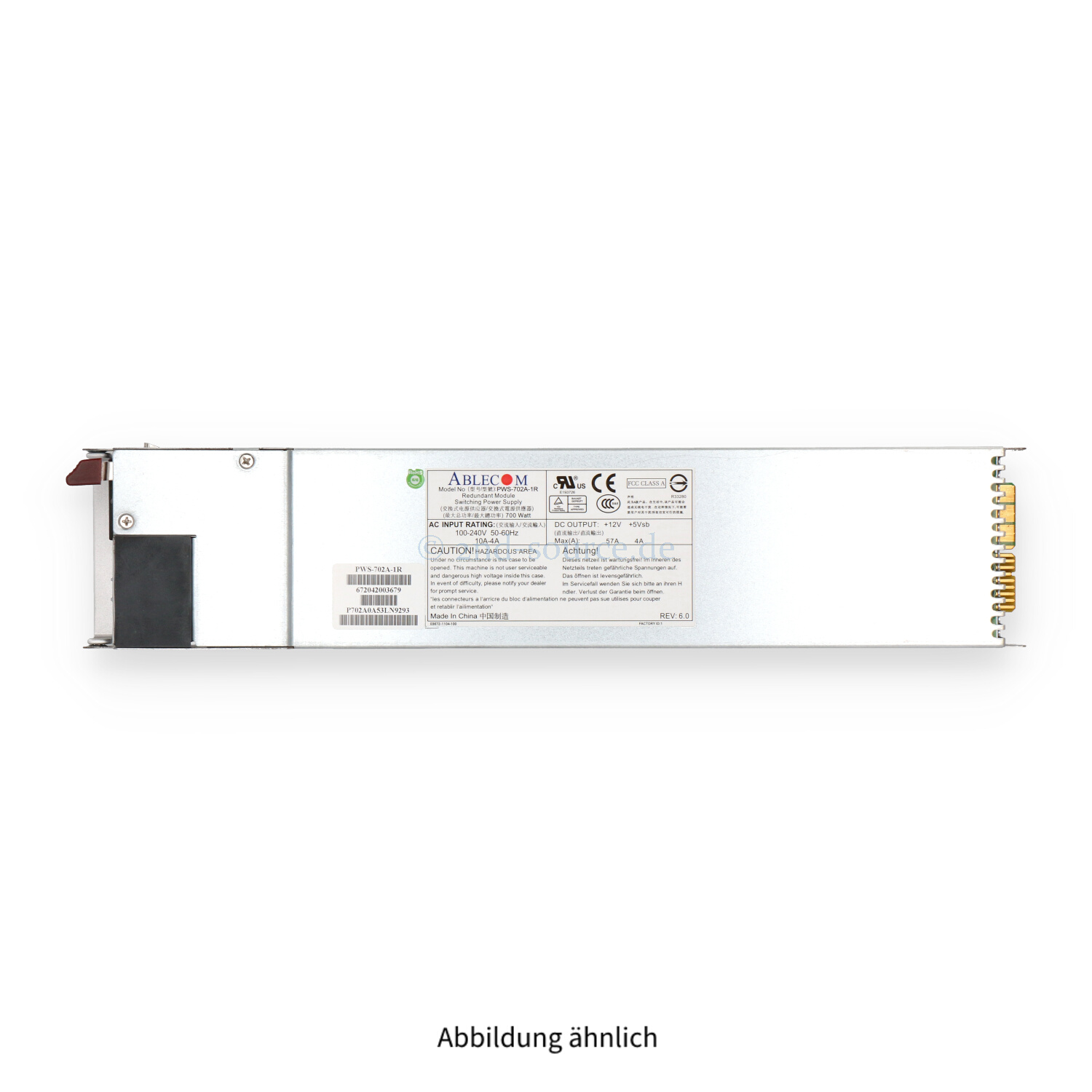 Supermicro 700W HotPlug Power Supply PWS-702A-1R