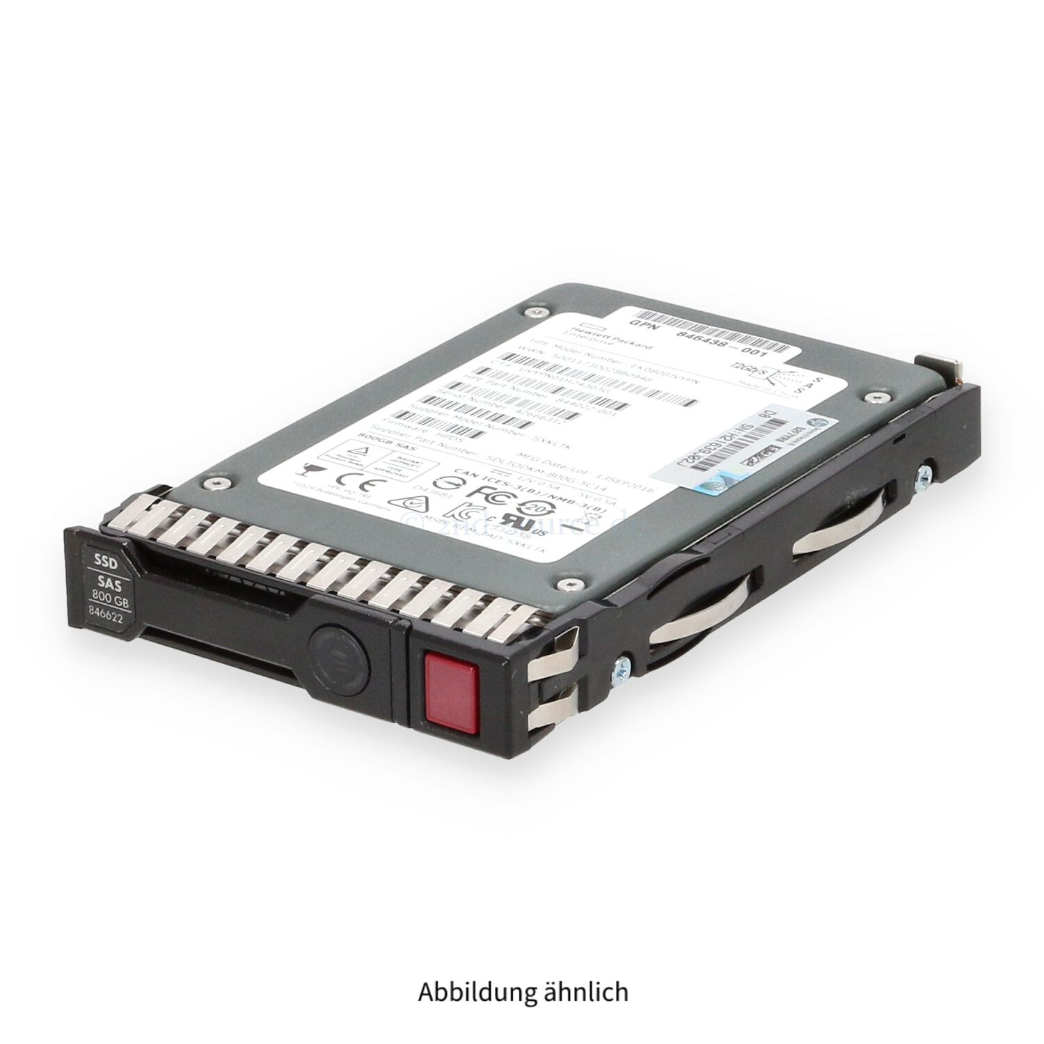 HPE 800GB SAS 12G SFF Write Intensive SC HotPlug SSD 846430-B21 846622-001 873564-001