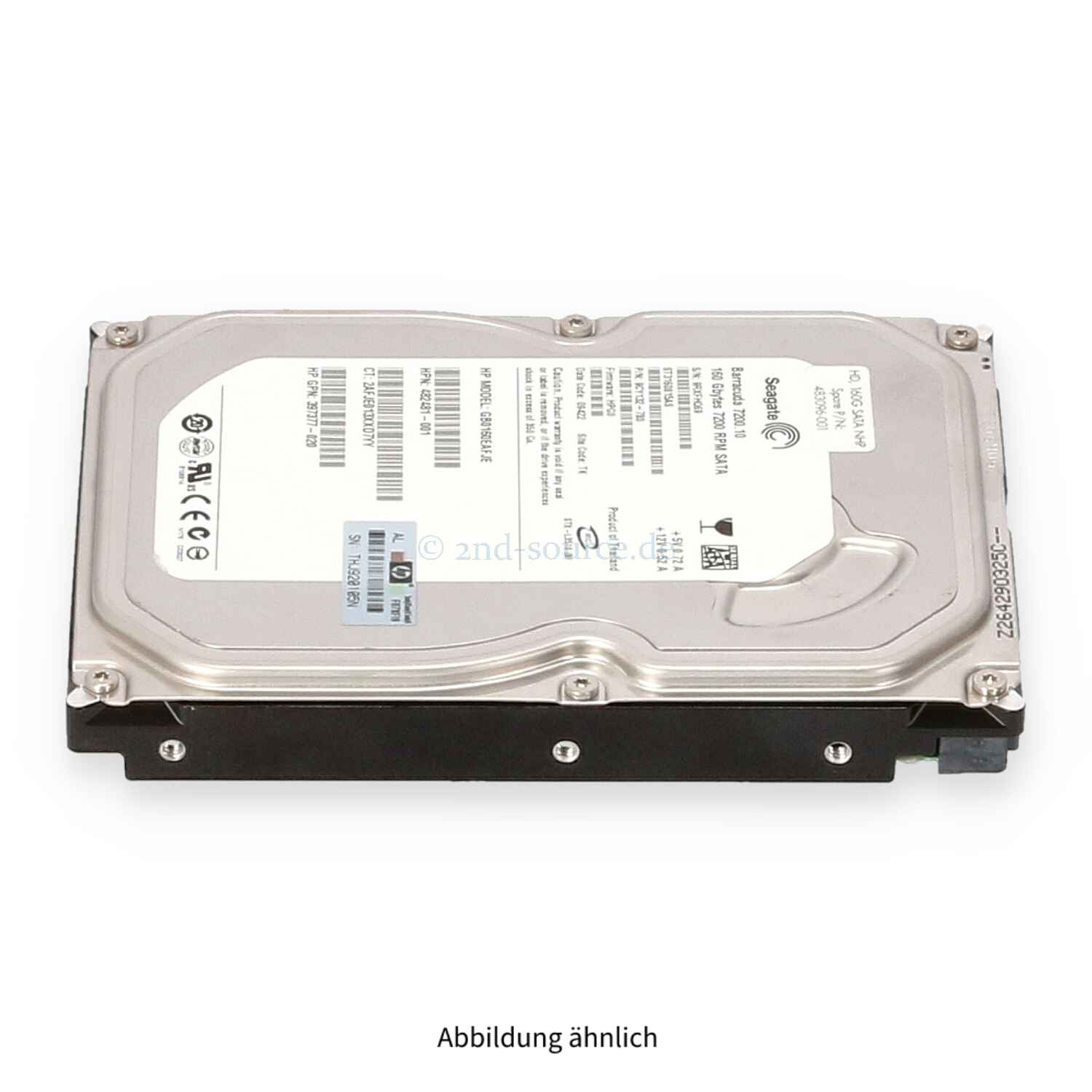 HPE 160GB 7.2k SATA 3G LFF HDD 458947-B21 483096-001