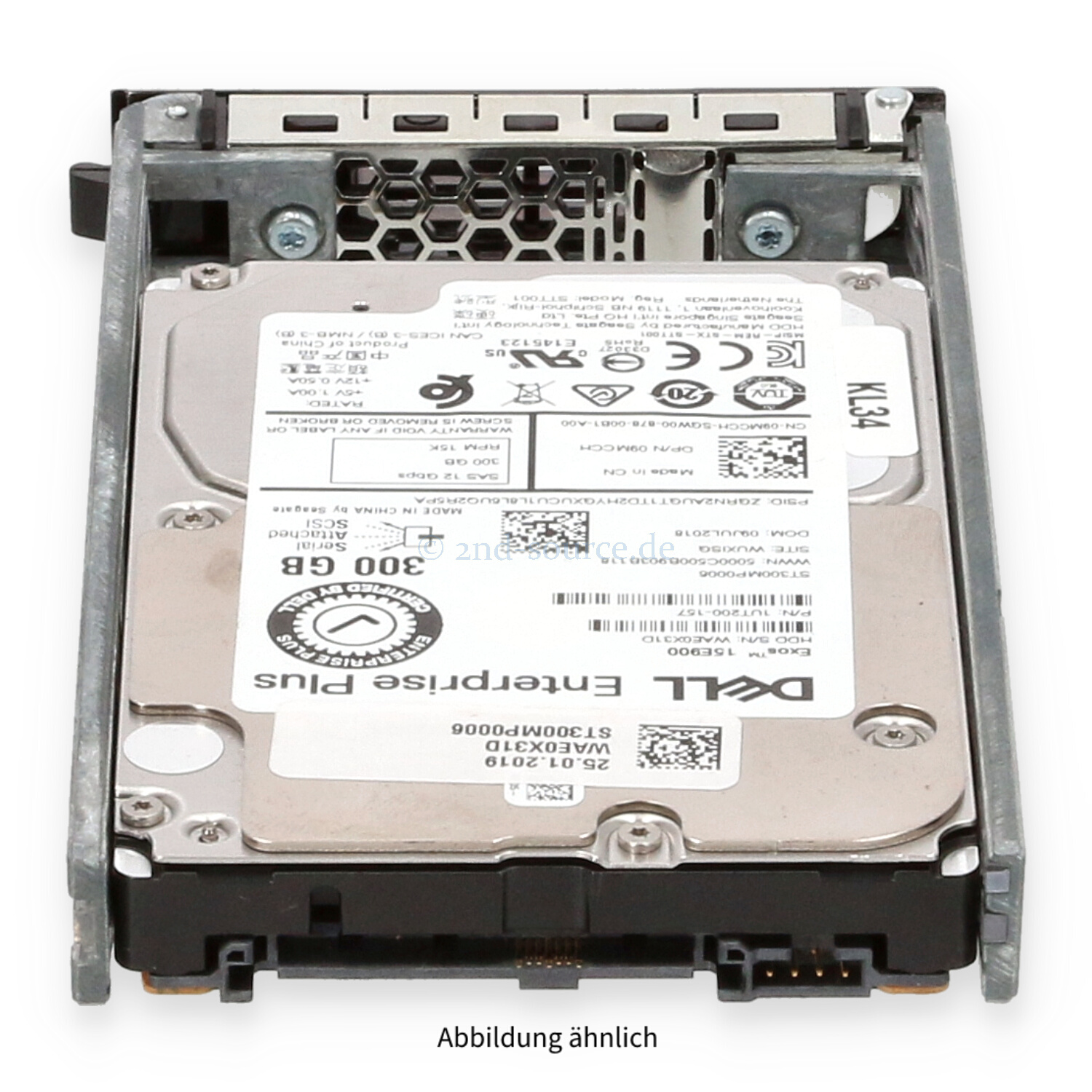 Dell 300GB 15k SAS 12G SFF HotPlug HDD Compellent 9MCCH 09MCCH