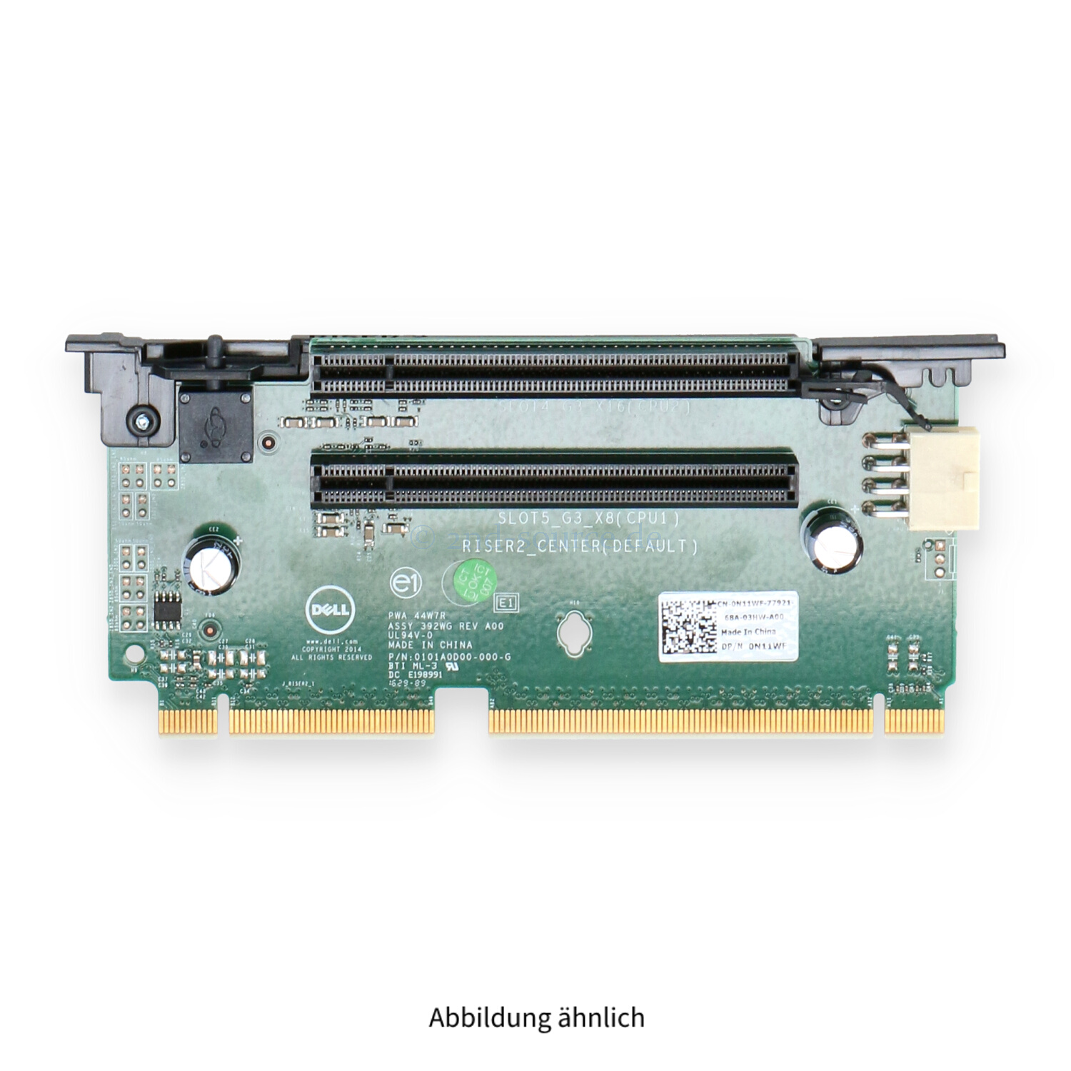 Dell 2x8 PCI Riser 2 Center Default PowerEdge R730 R730XD N11WF 0N11WF