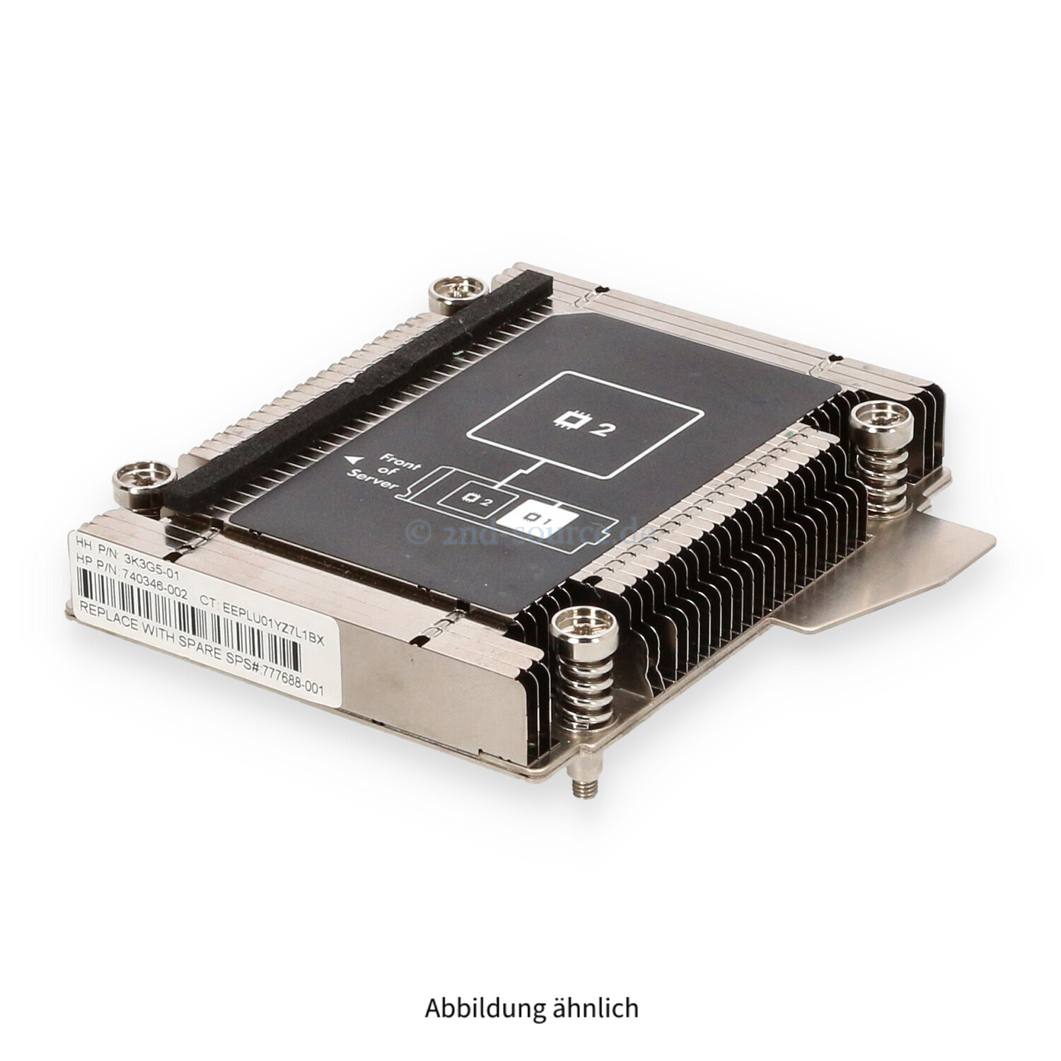 HPE Wide Heatsink CPU2 BL460c G9 777688-001 HPE Wide Heatsink CPU2 BL460c G9 777688-001
