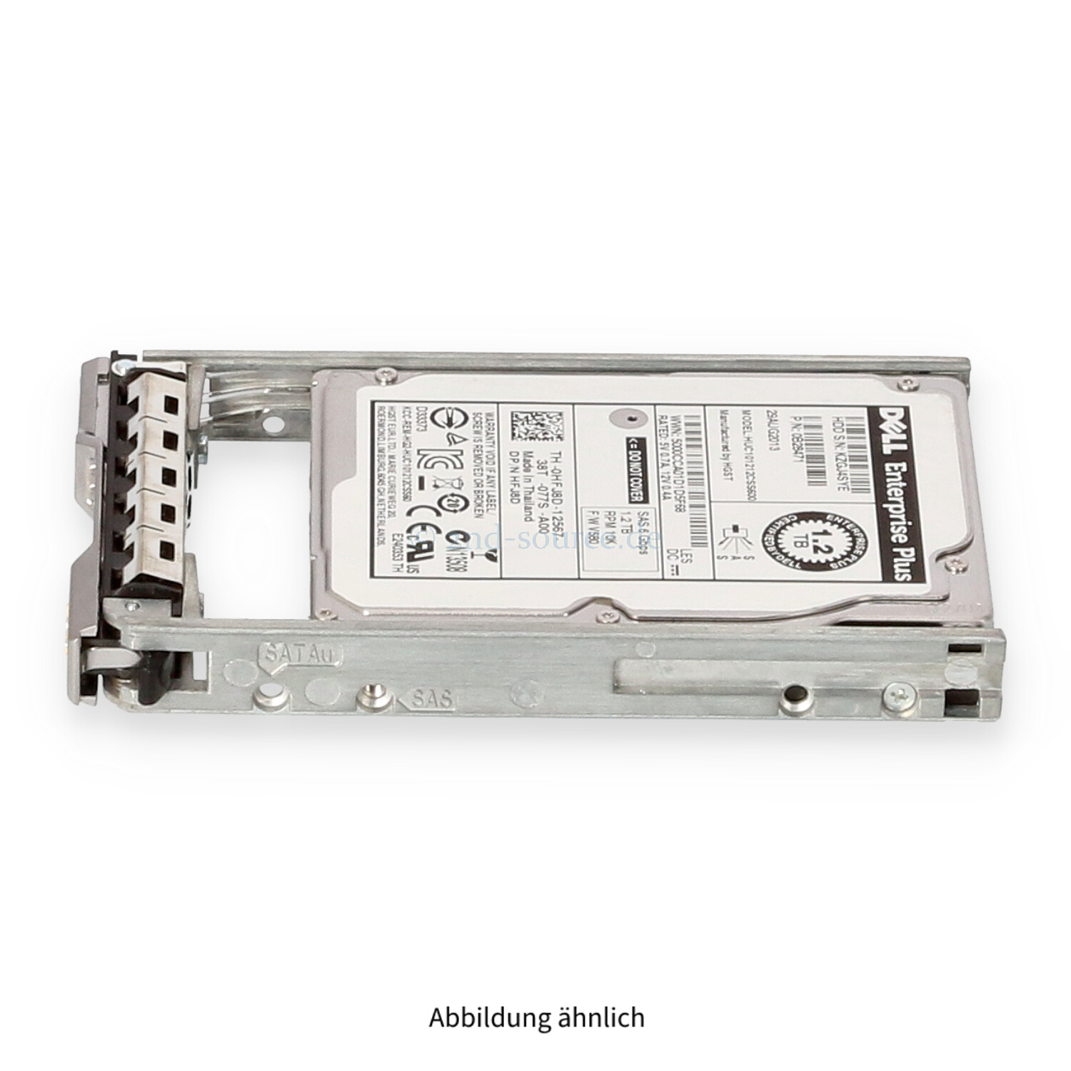 Dell 1.2TB 10k SAS 6G SFF HotPlug HDD EqualLogic HFJ8D 0HFJ8D