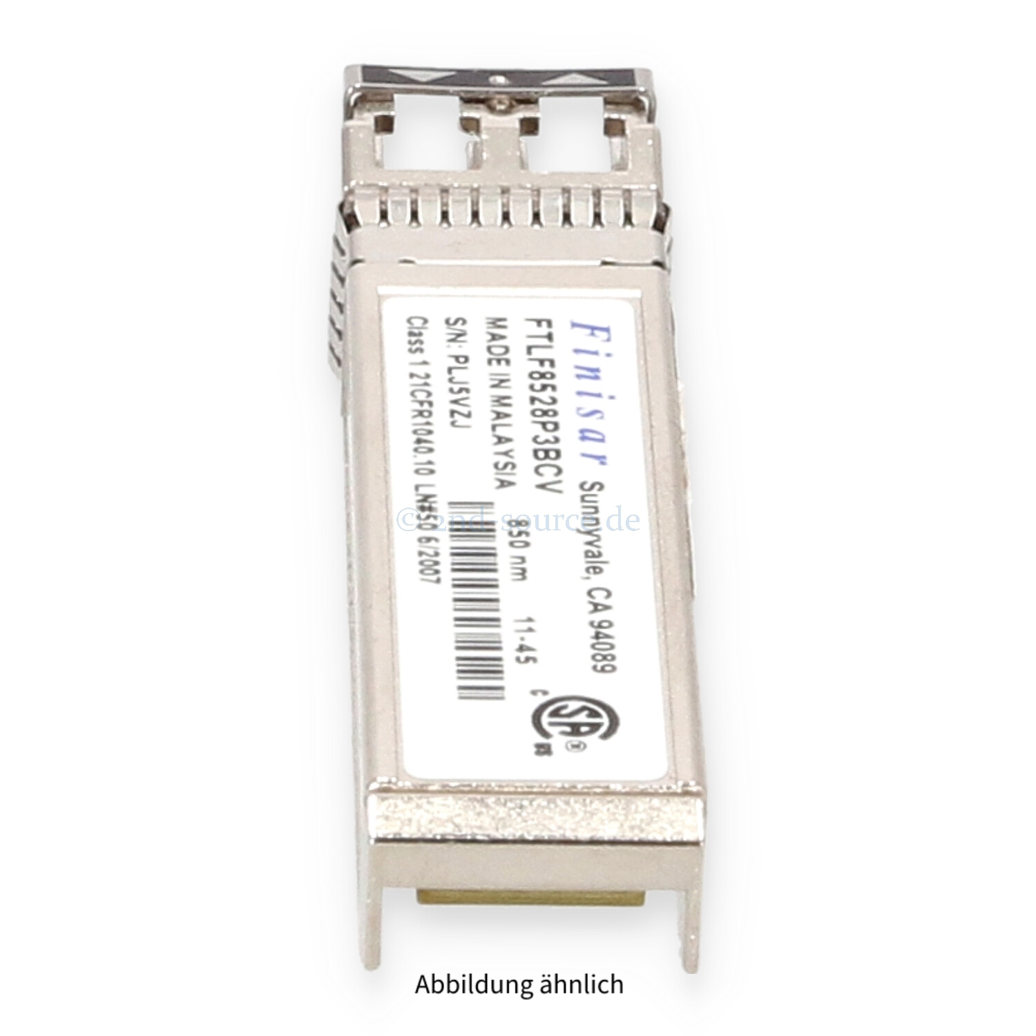 HPE 8GB FC XCVR Shortwave SFP+ Transceiver Module MSA P2000 G3 592264-001 FTLF8528P3BCV HPE 8GB FC XCVR Shortwave SFP+ Transceiver Module MSA P2000 G3 592264-001 FTLF8528P3BCV