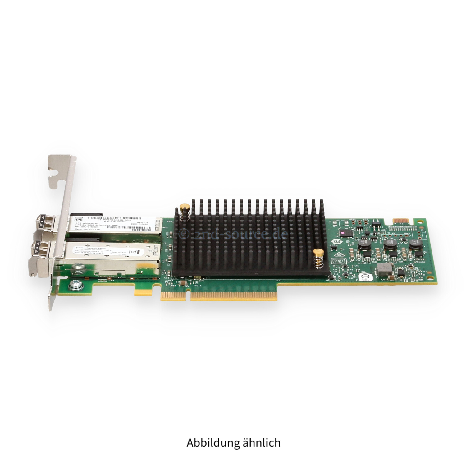HPE SN1600E 2x 32GB SFP+ Fibre Channel PCIe HBA High Profile Q0L12A 870000-001