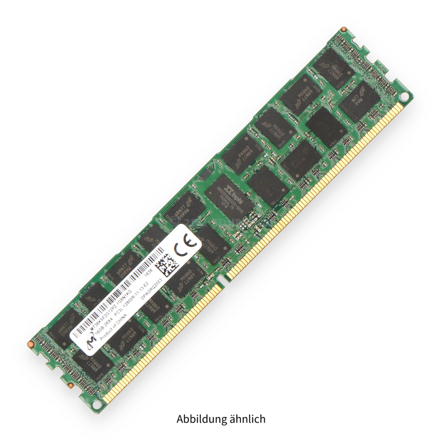 Micron 16GB PC3L-12800R DIMM Dual Rank x4 (DDR3-1600) Registered ECC MT36KSF2G72PZ-1G6N1