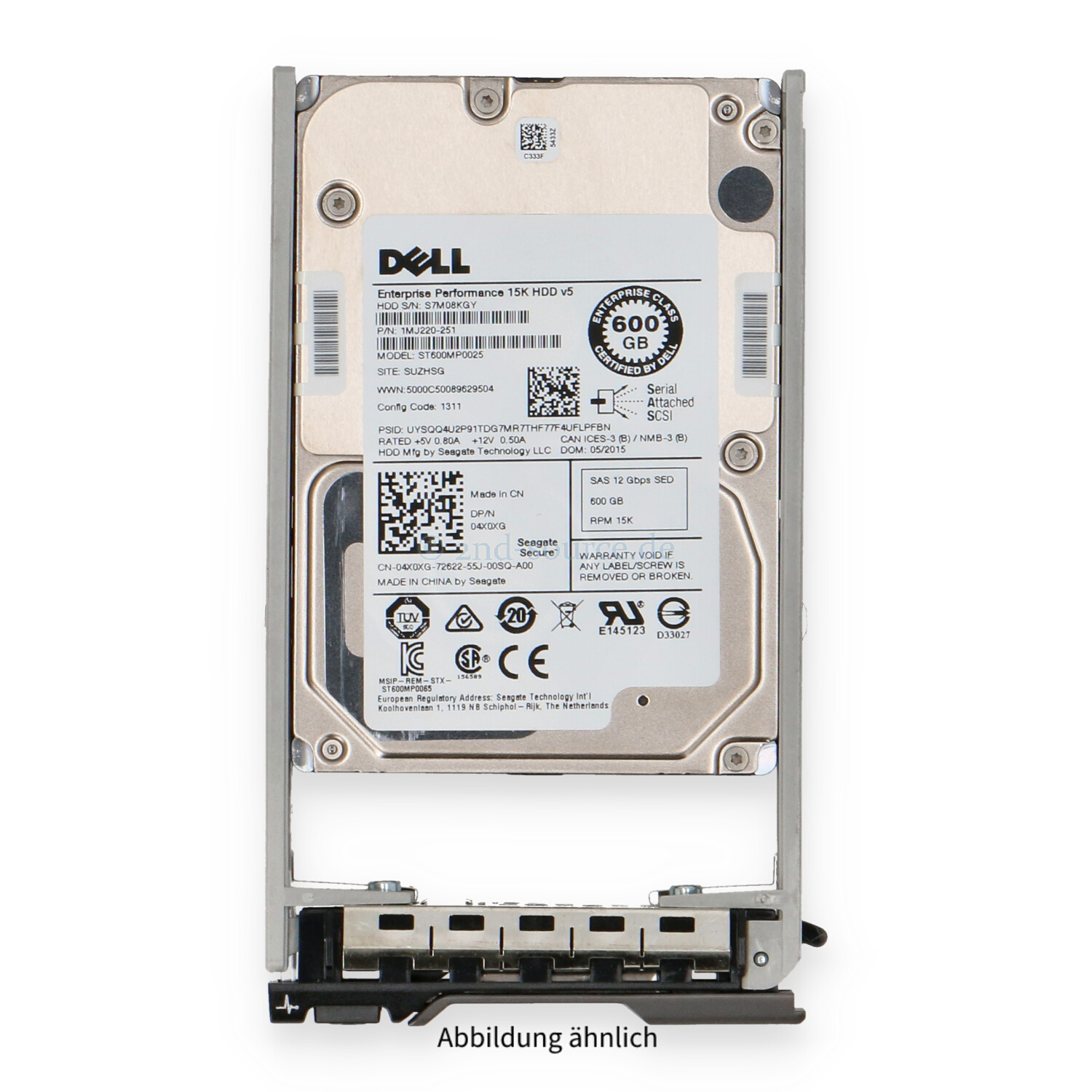 Dell 600GB 15k SAS 12G SFF HotPlug HDD 4X0XG 04X0XG