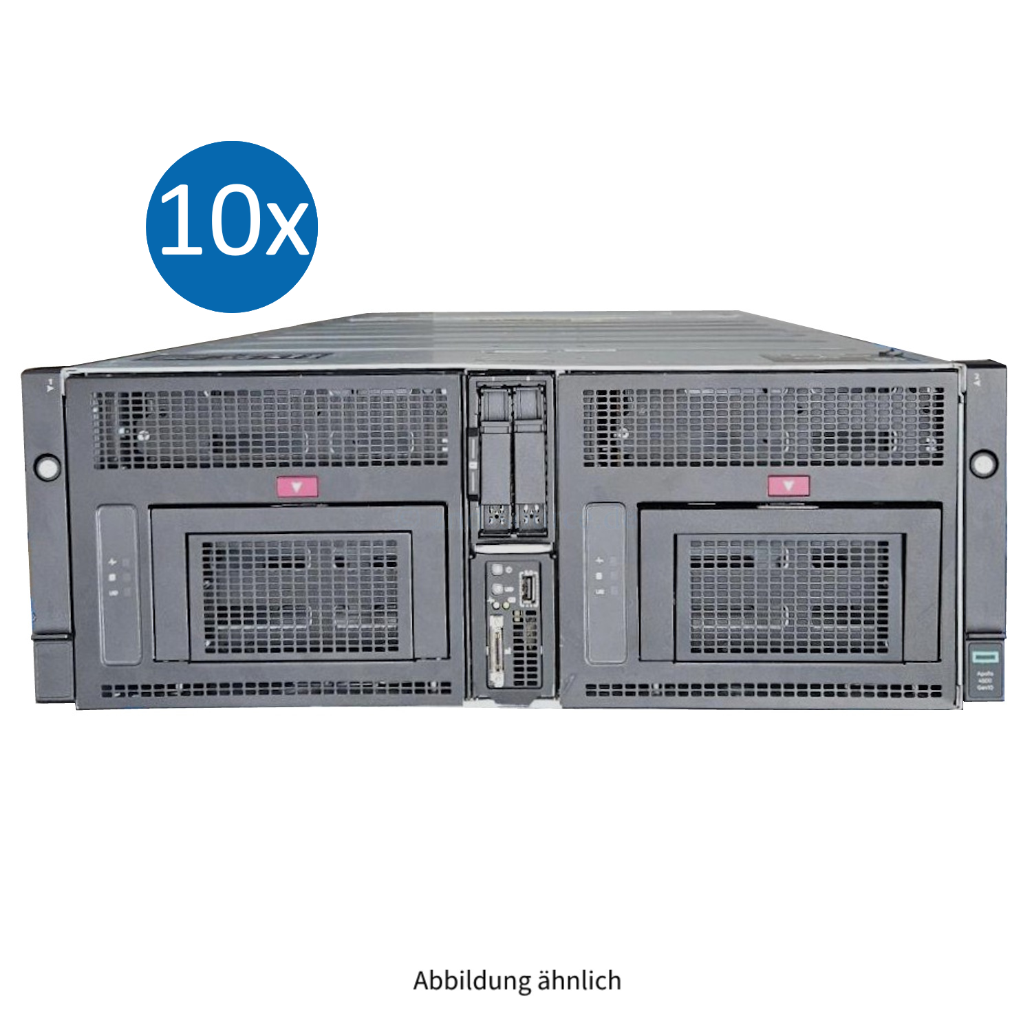 10x HPE Apollo 4510 G10 60x LFF mit 1x XL450 G10 2x SFF 2x M.2 2x Heatsink CTO Server 4x PSU Rackkit 864668-B21