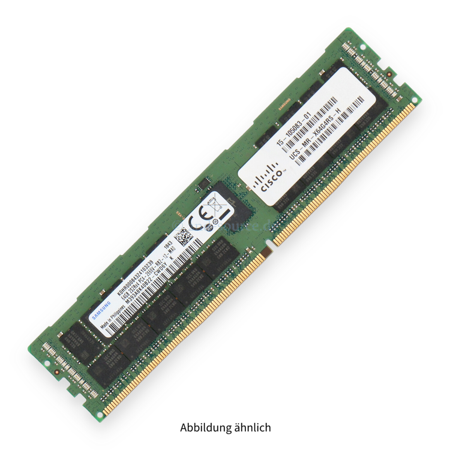 Cisco 64GB PC4-21300V-R DIMM Quad Rank x4 (DDR4-2666) Registered ECC UCS-MR-X64G4RS-H
