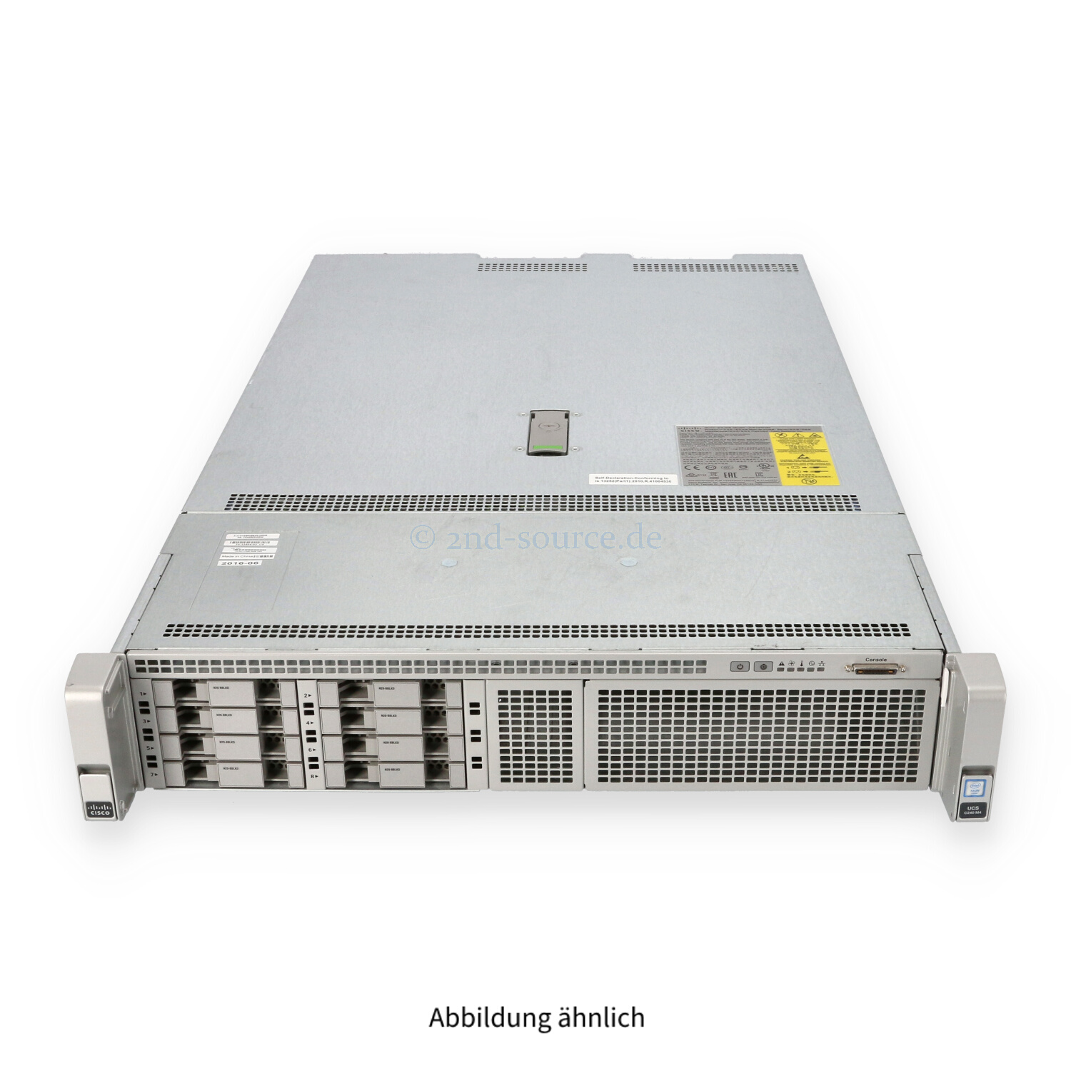 Cisco UCS C240 M4 8xSFF CTO Chassis inkl. 2x Heatsink 1227 1225 VIC 2x 1200W