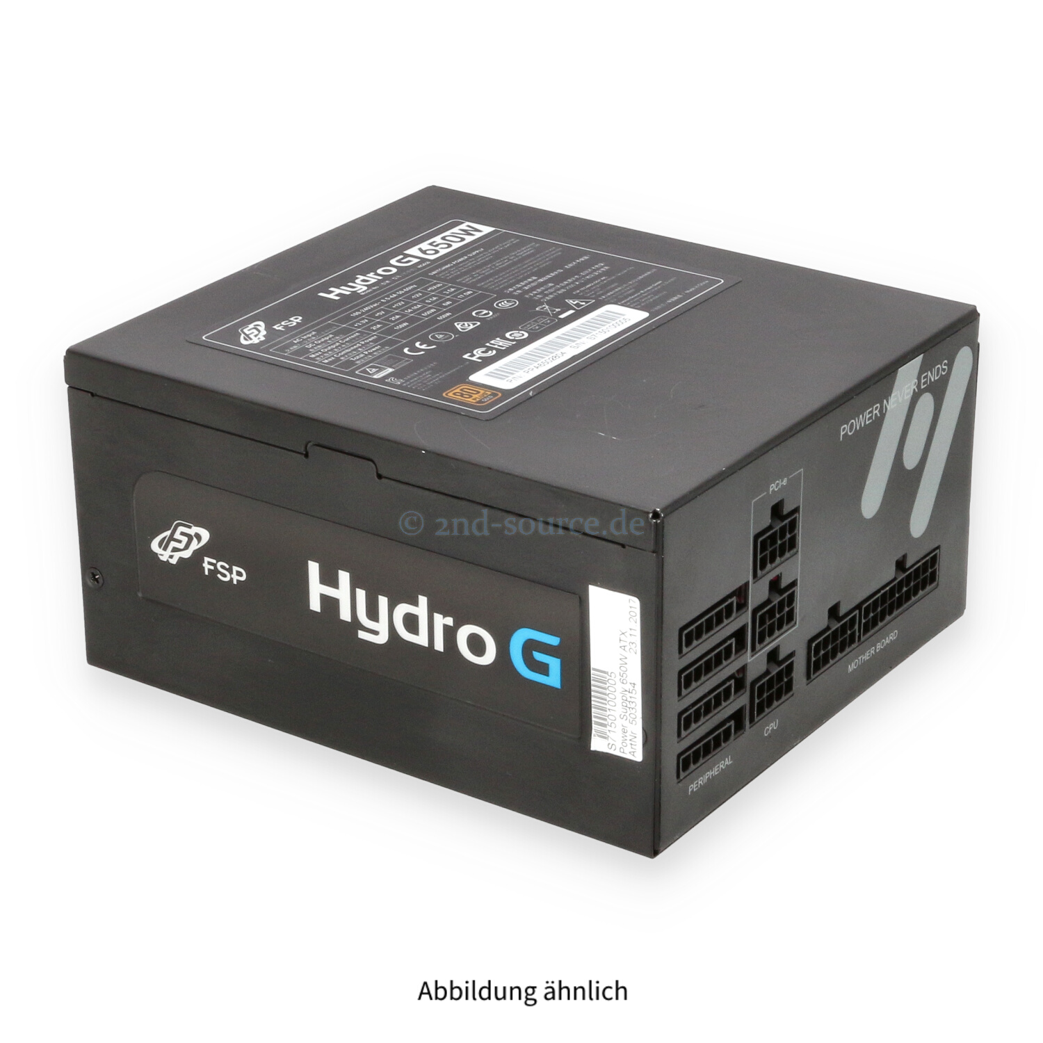 FSP Hydro G HG650 650W ATX Modular Power Supply PPA6502804 FSP Hydro G HG650 650W ATX Modular Power Supply PPA6502804