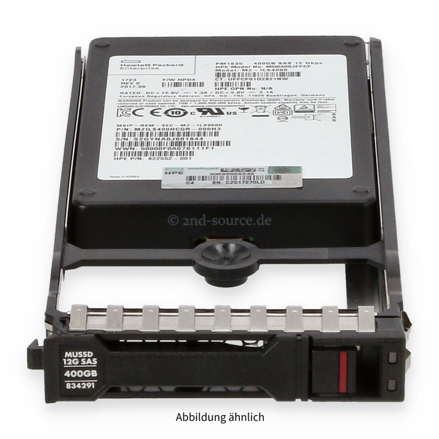 HPE 400GB SAS 12G SFF Mixed Use HotPlug SSD StoreVirtual 3200 N9X84A 834291-001