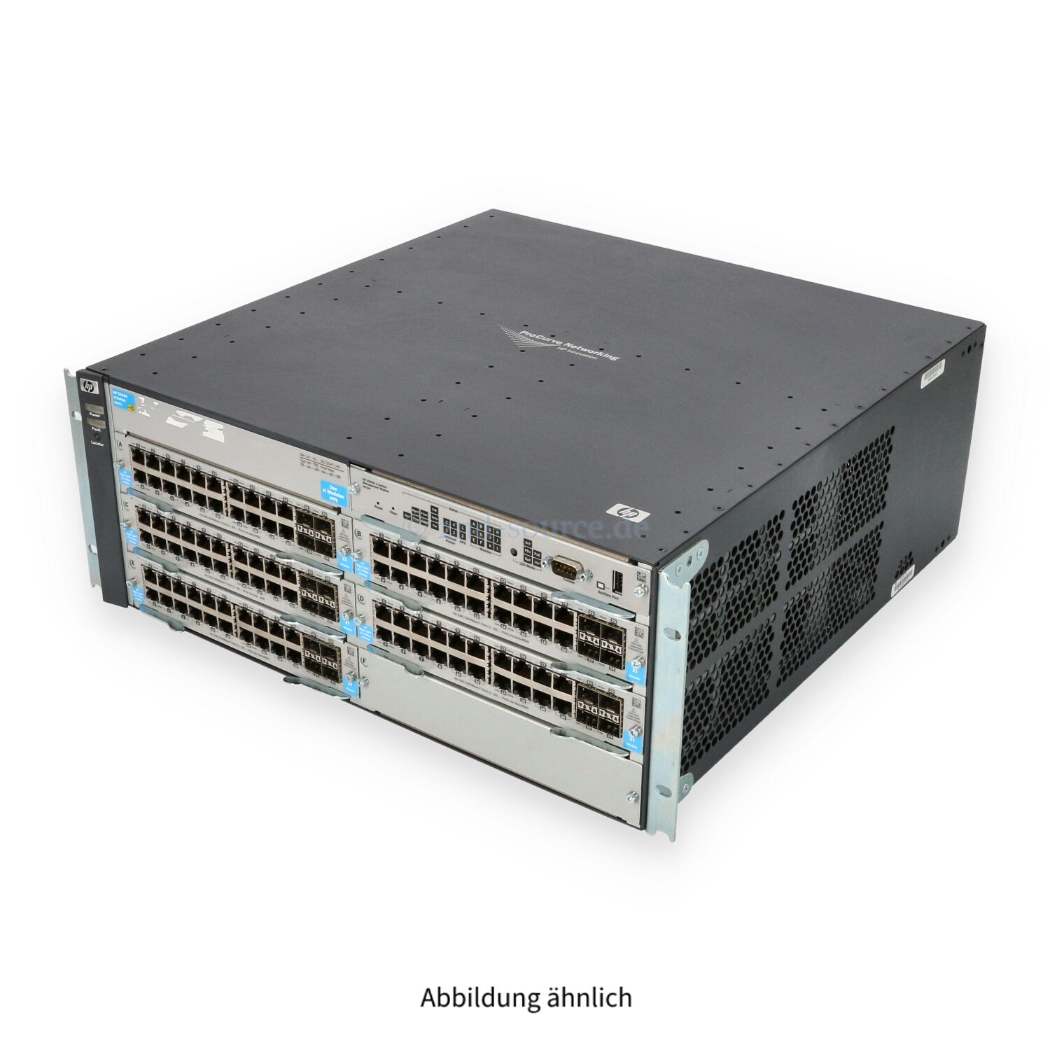 HPE ProCurve E5406 zl Switch inkl. 5xJ9549A 20x1000Base-T 4xSFP PoE+ Module 2xPSU