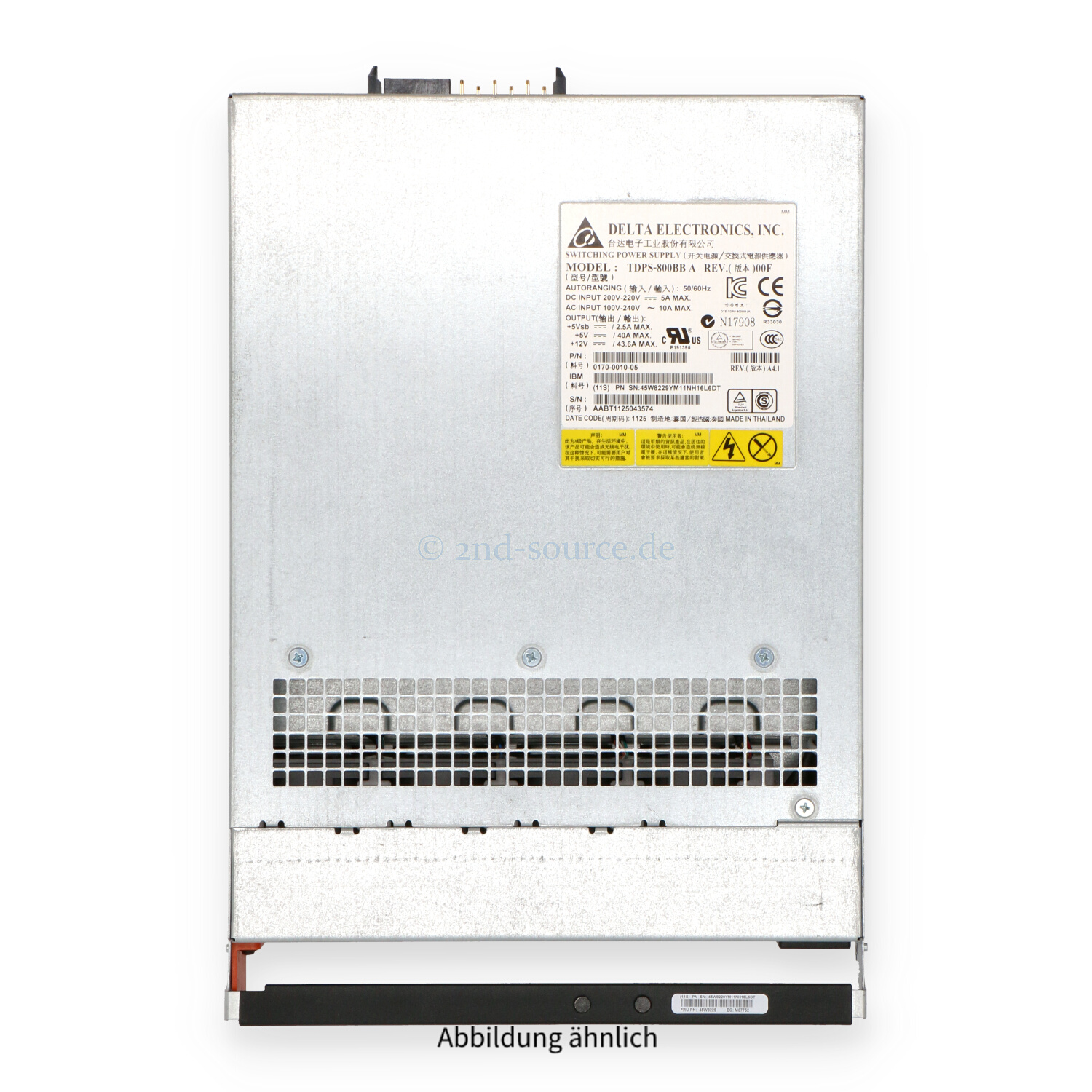 IBM 800W Power Supply SystemStorage EXP2524 45W8229 IBM 800W Power Supply SystemStorage EXP2524 45W8229
