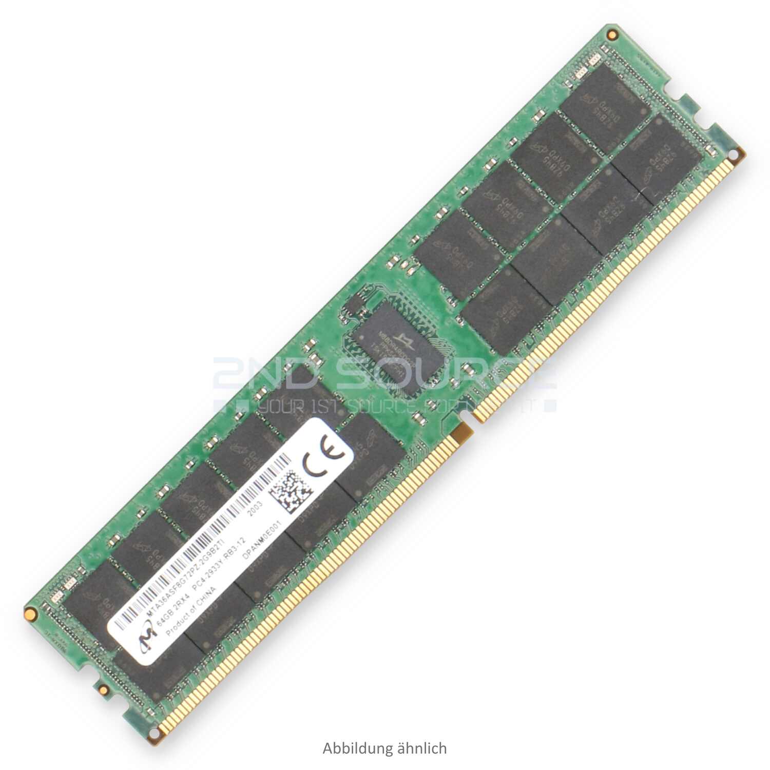 Micron 64GB PC4-23466 DIMM Dual Rank x4 (DDR4-2933) Registered ECC MTA36ASF8G72PZ-2G9B2