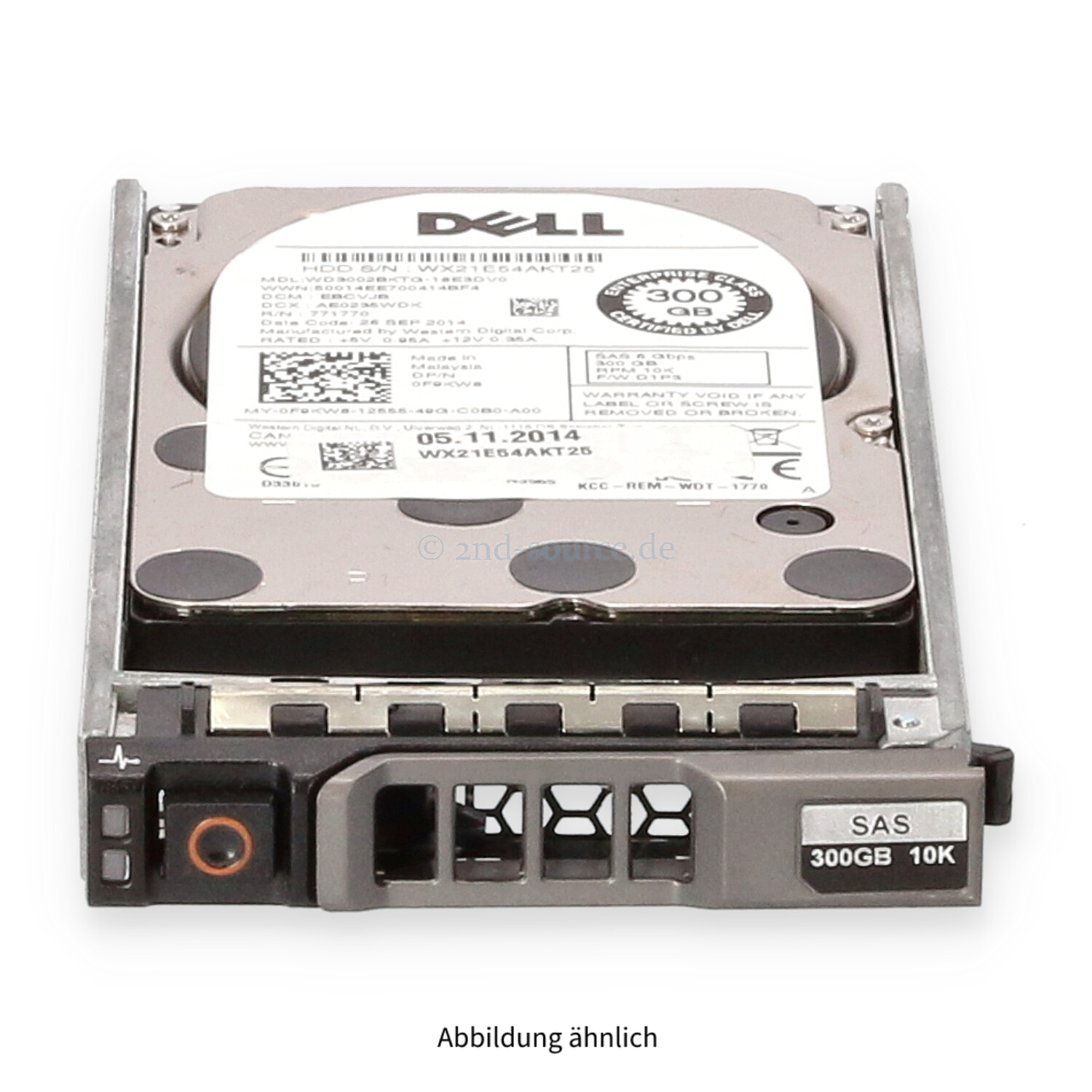 Dell 300GB 10k SAS 6G SFF HotPlug HDD F9KW8 0F9KW8