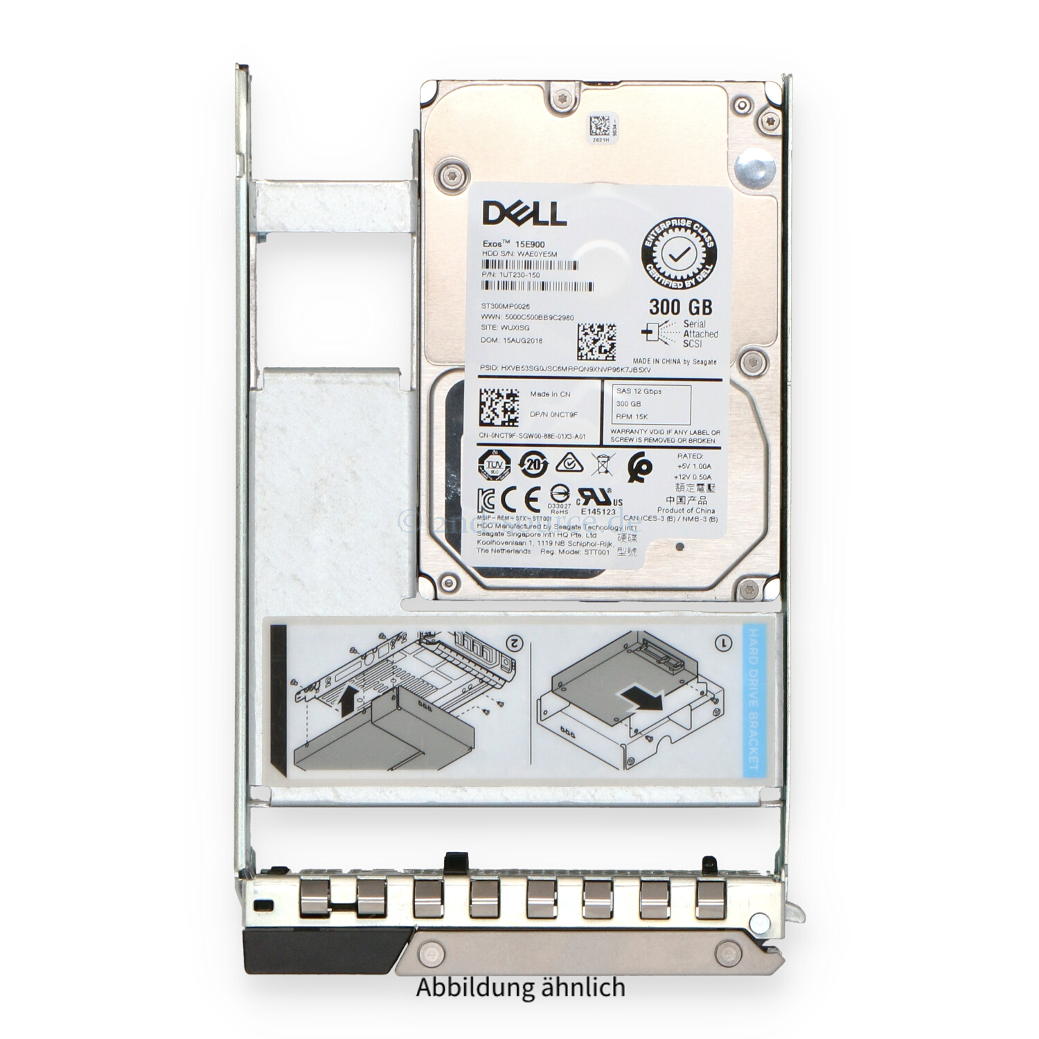 Dell 300GB 15k SAS 12G LFF HotPlug HDD NCT9F 0NCT9F