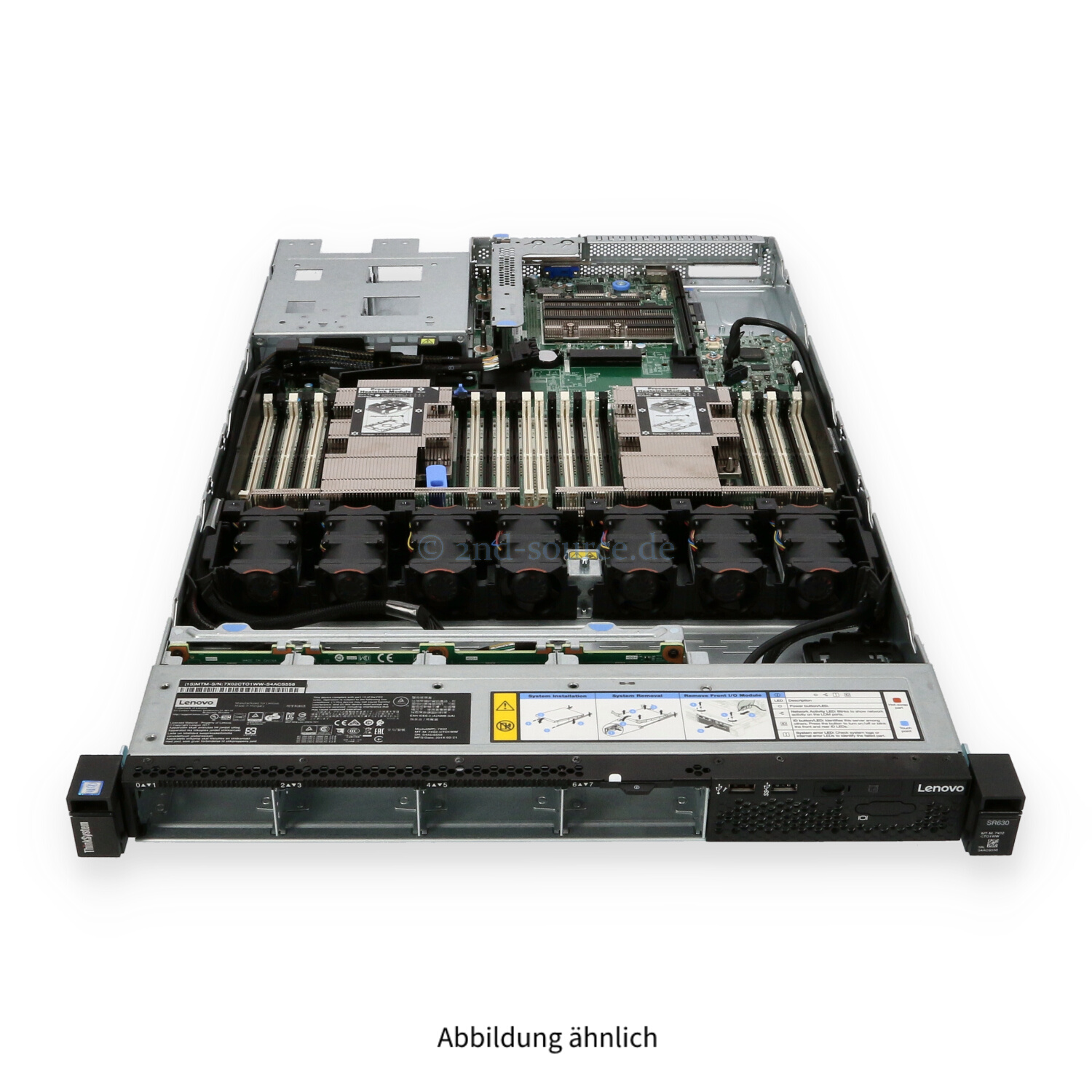 Lenovo ThinkSystem SR630 8xSFF CTO Chassis +2xPerformance Heatsink 7X02-AUW0 00MX552 Lenovo ThinkSystem SR630 8xSFF CTO Chassis +2xPerformance Heatsink 7X02-AUW0 00MX552