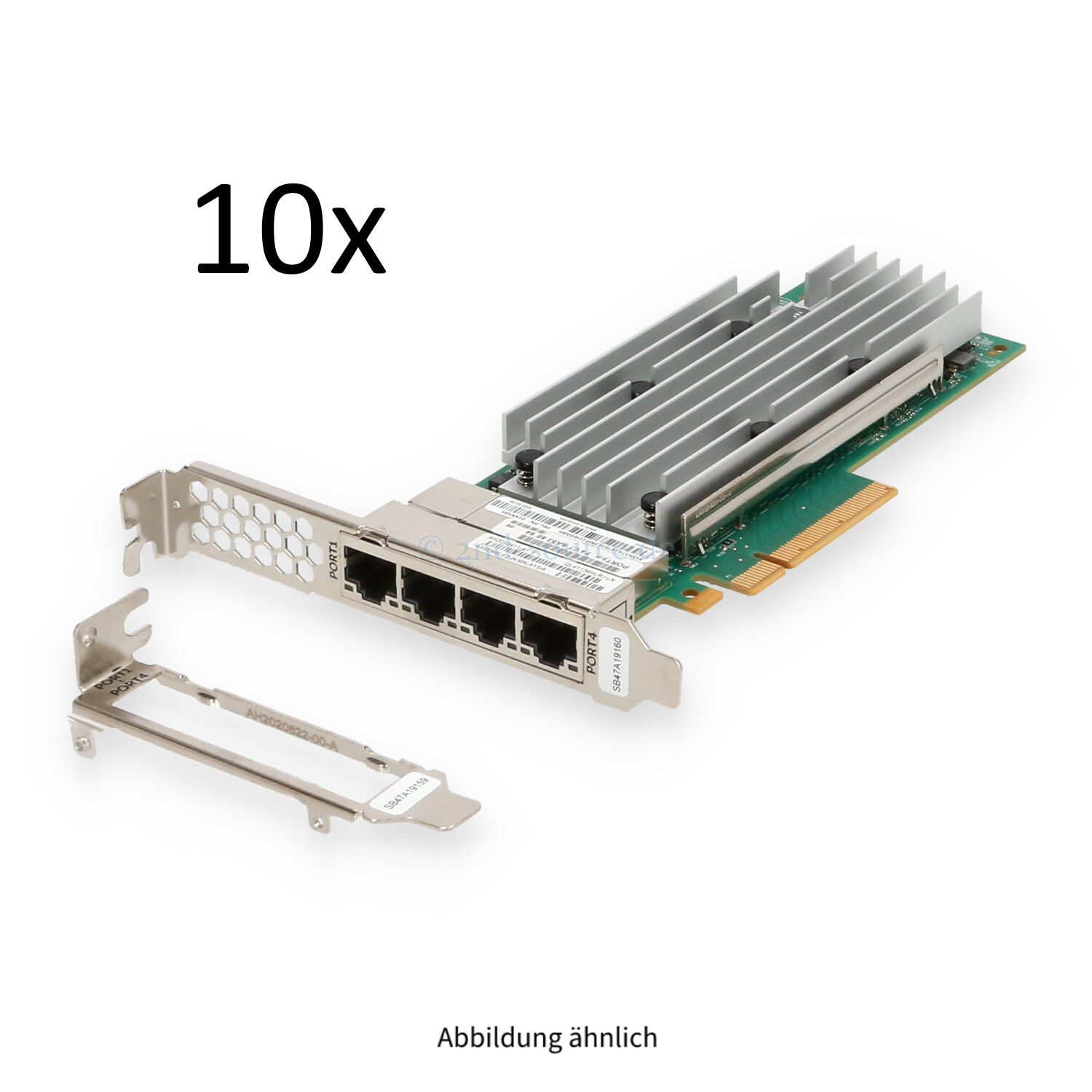 10x QLogic QL41134 4x 10GBase-T PCIe Server Ethernet Adapter QL41134HLRJ-LN AH2010411-41