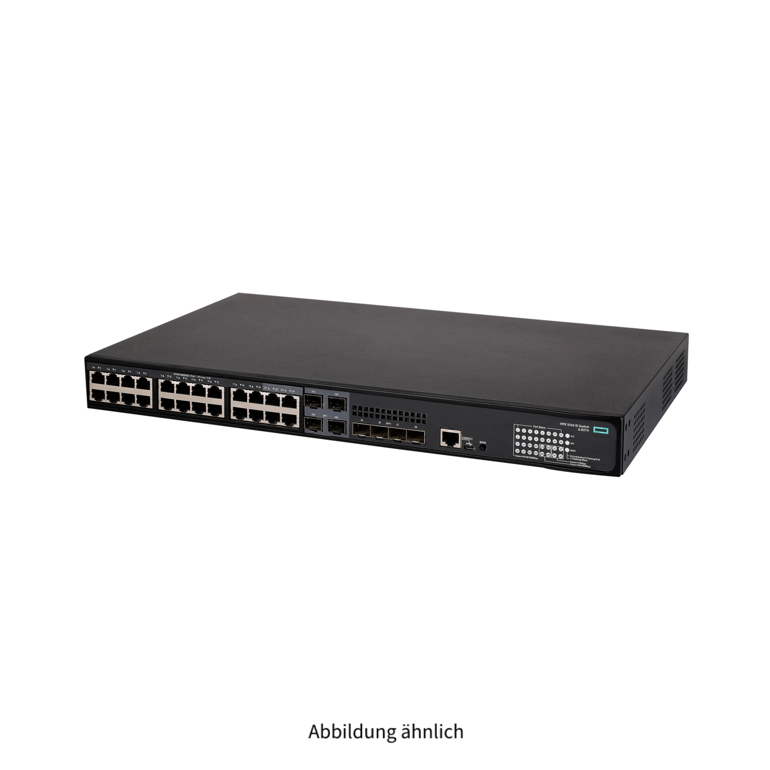 HPE FlexNetwork 5140-24G-SFP+ 24x 1GbE PoE+ 4x Shared SFP 1GbE 4x SFP+ 10GbE Managed Switch JL827A JL827-61001