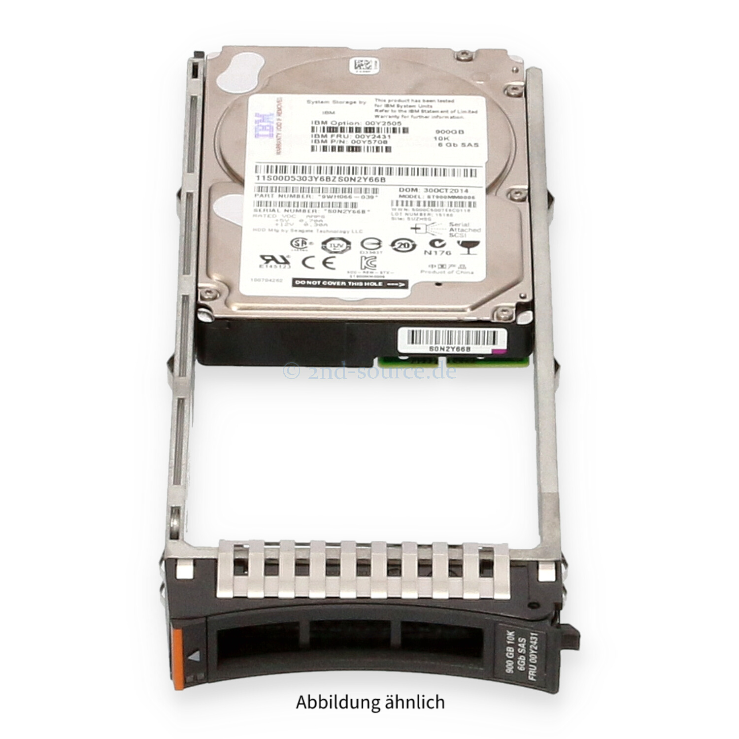 IBM 900GB 10k SAS 6G SFF HotPlug HDD V3700 00Y2505 00Y2431 00Y5721 0B26018