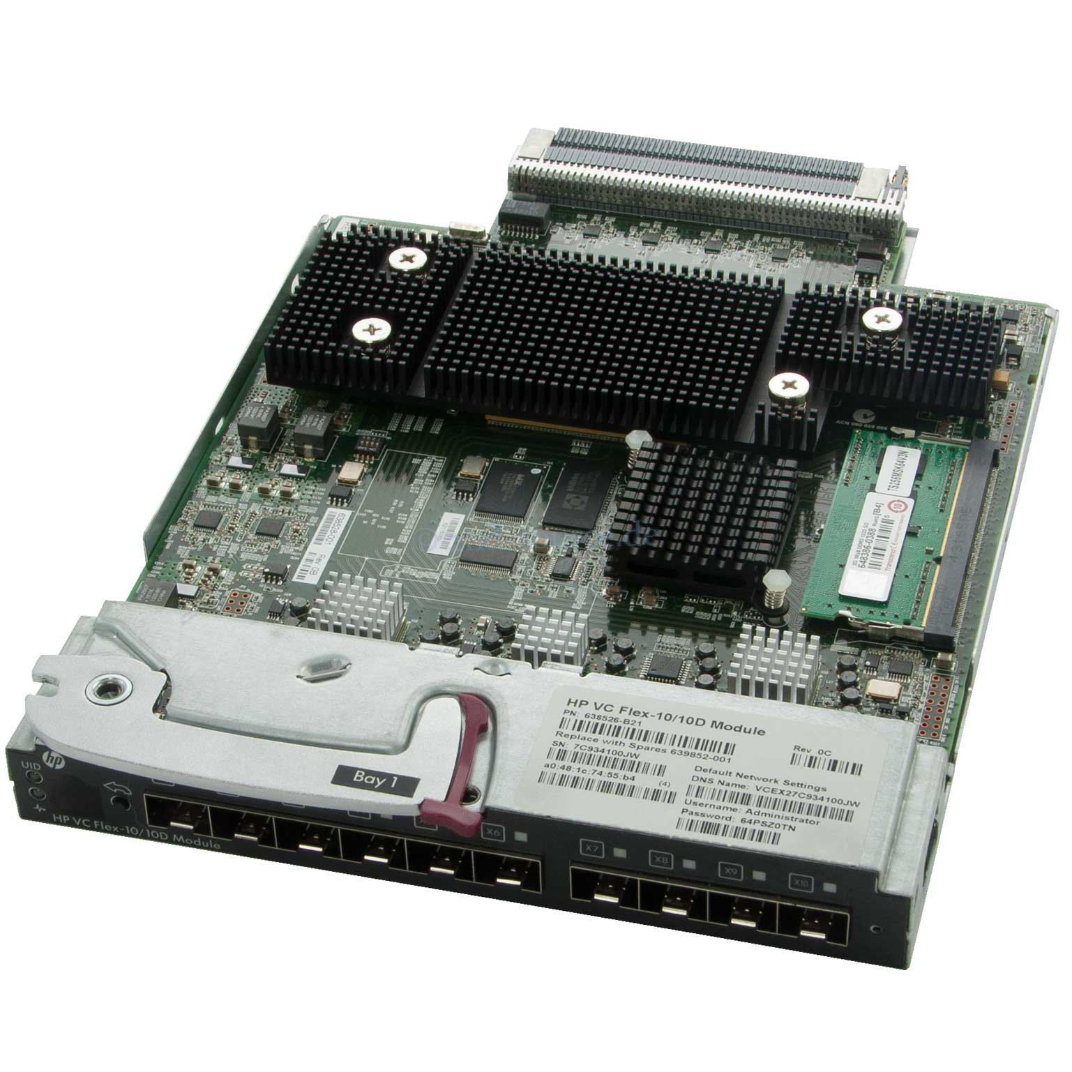 HPE Virtual Connect Flex-10/10D Module for c-Class BladeSystem 638526-B21 639852-001