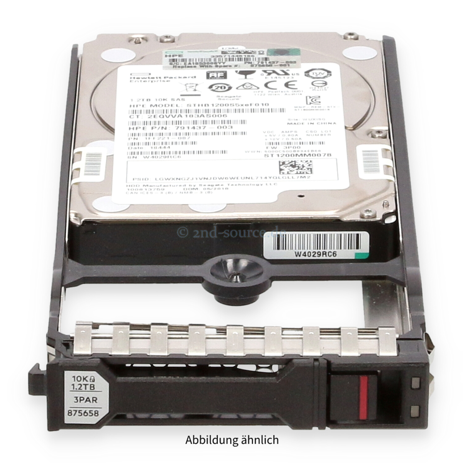 HPE 3PAR 1.2TB 10k SAS 12G SFF Self Encrypting HotPlug HDD StoreServ 20000 J8S17A 875658-001
