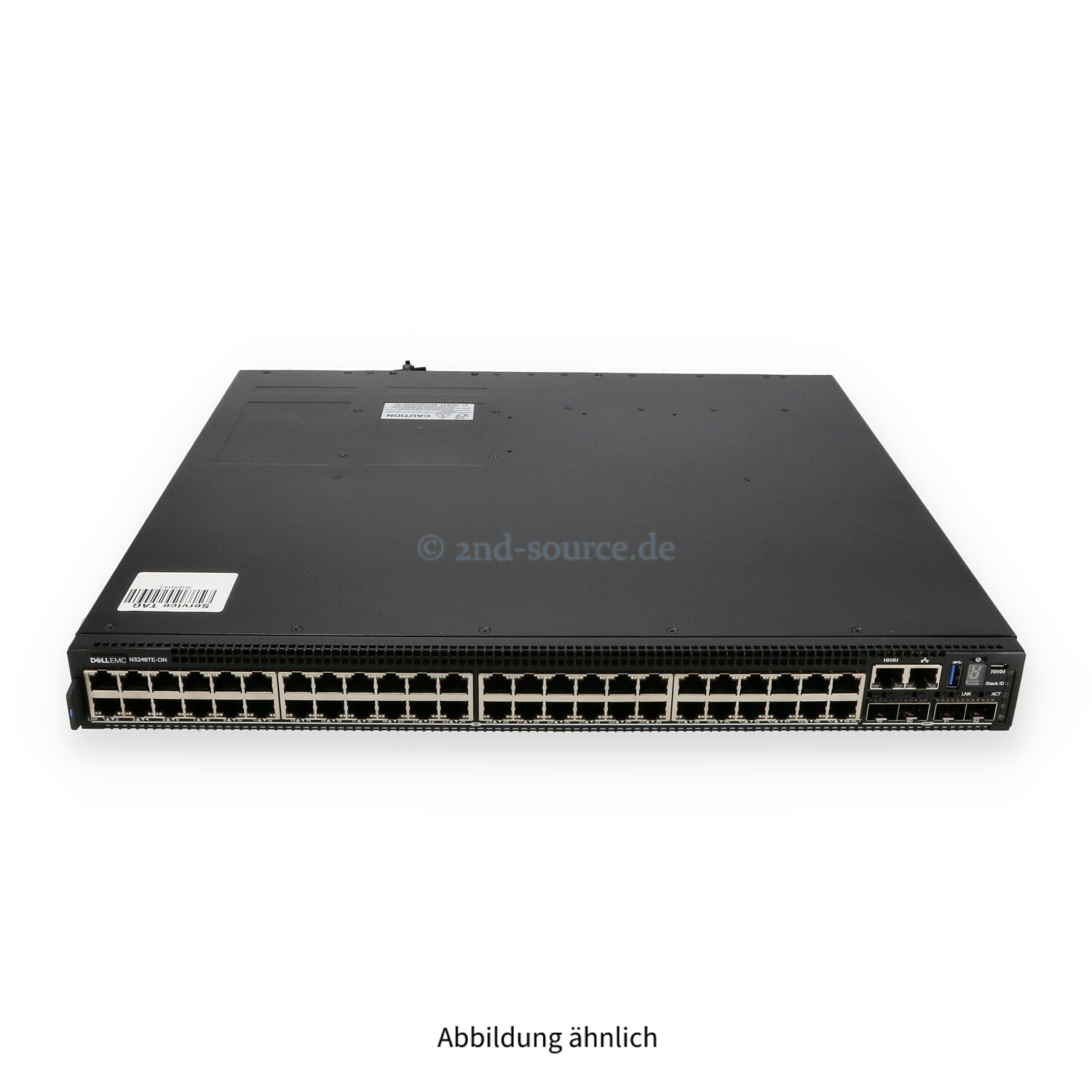 Dell PowerSwitch N3248TE-ON 48x 1GbE 4x SFP+ 10GbE 2x QSFP28 100GbE B-t-F 1x 550W Managed Switch