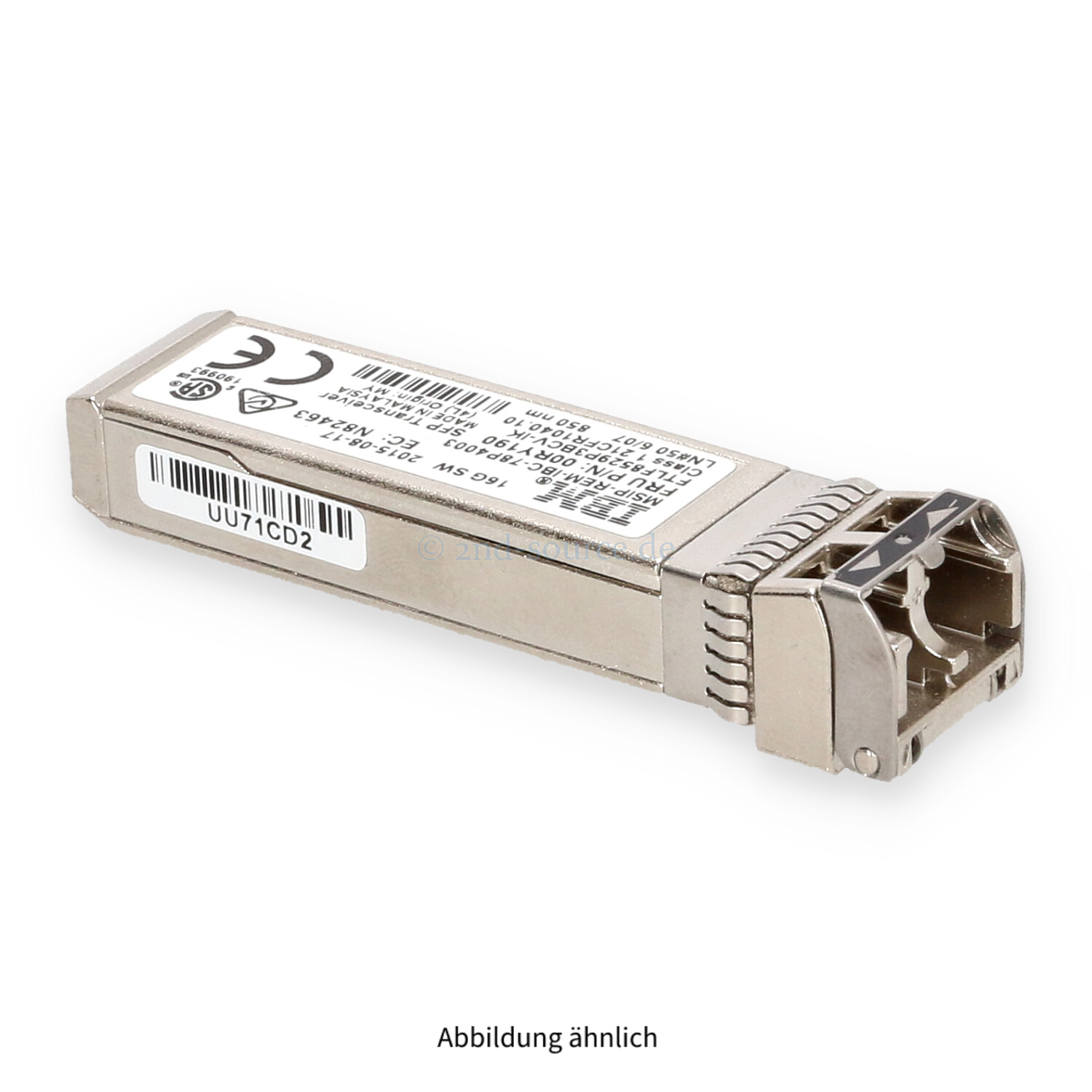 IBM 16G Short Wave FC SFP+ Transceiver 00RY190 AFBR-57F5MZ-IBY IBM 16G Short Wave FC SFP+ Transceiver 00RY190 AFBR-57F5MZ-IBY
