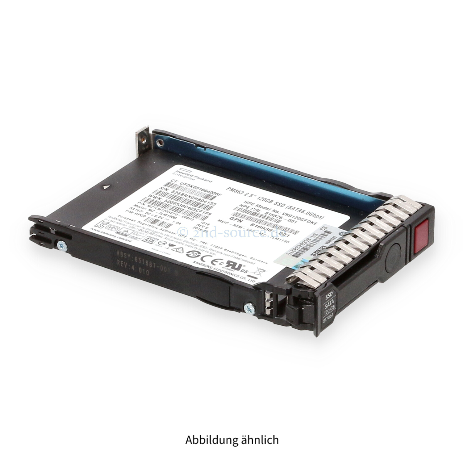 HPE 120GB SATA 6G SFF Read Intensive SC HotPlug SSD 816879-B21 817061-001