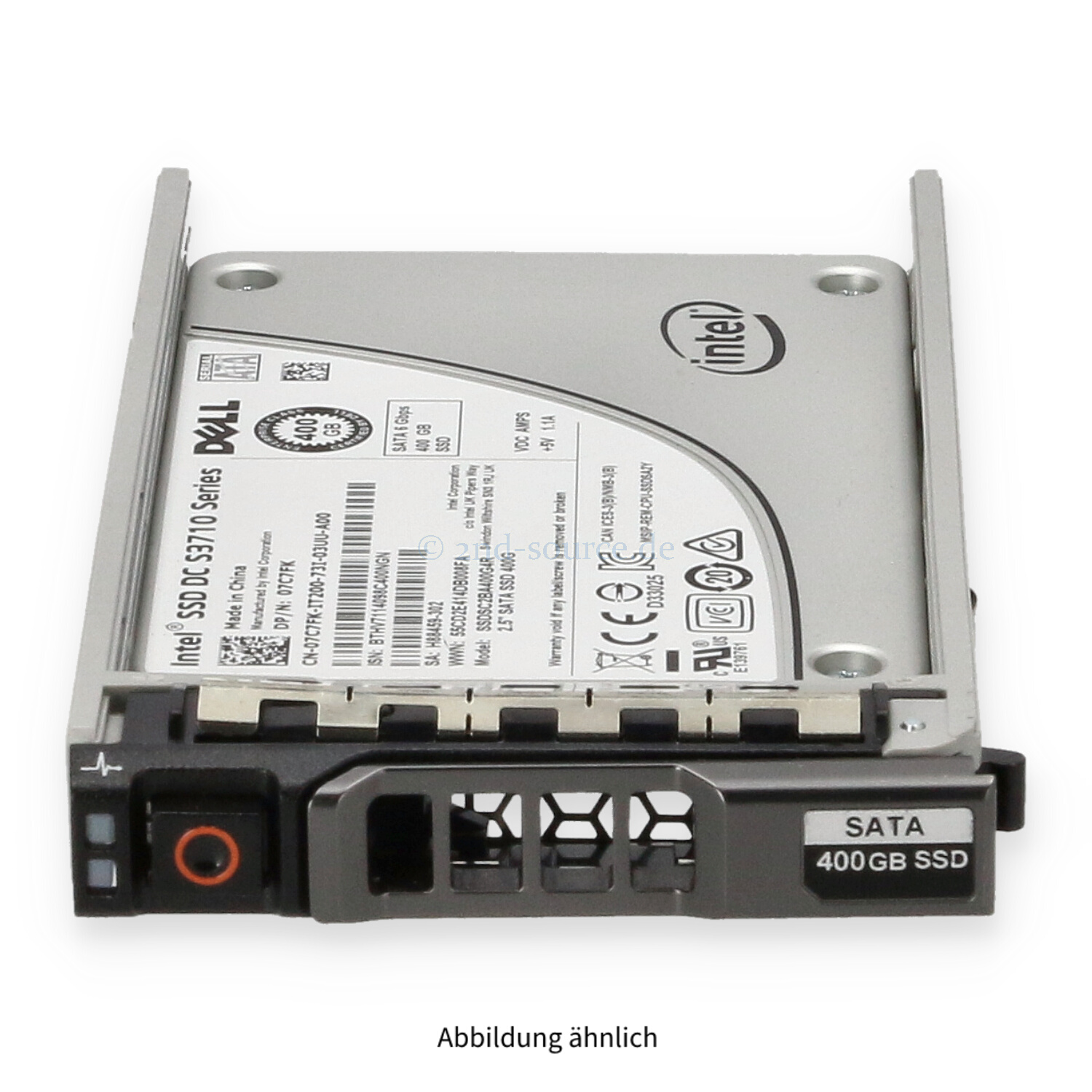 Dell 400GB SATA 6G SFF Write Intensive HotPlug SSD 7C7FK 07C7FK