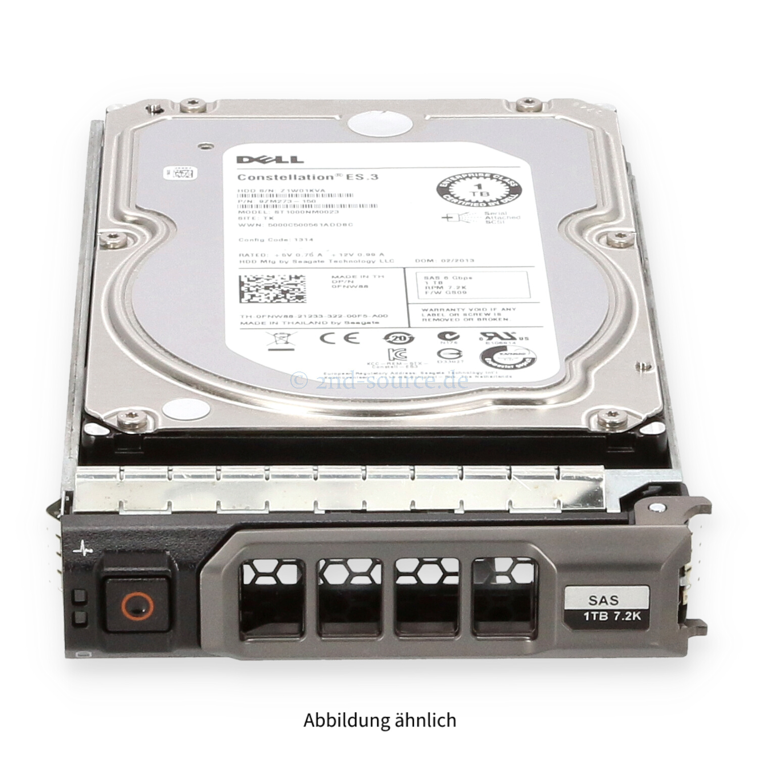 Dell 1TB 7.2k SAS 6G LFF HotPlug HDD FNW88 0FNW88