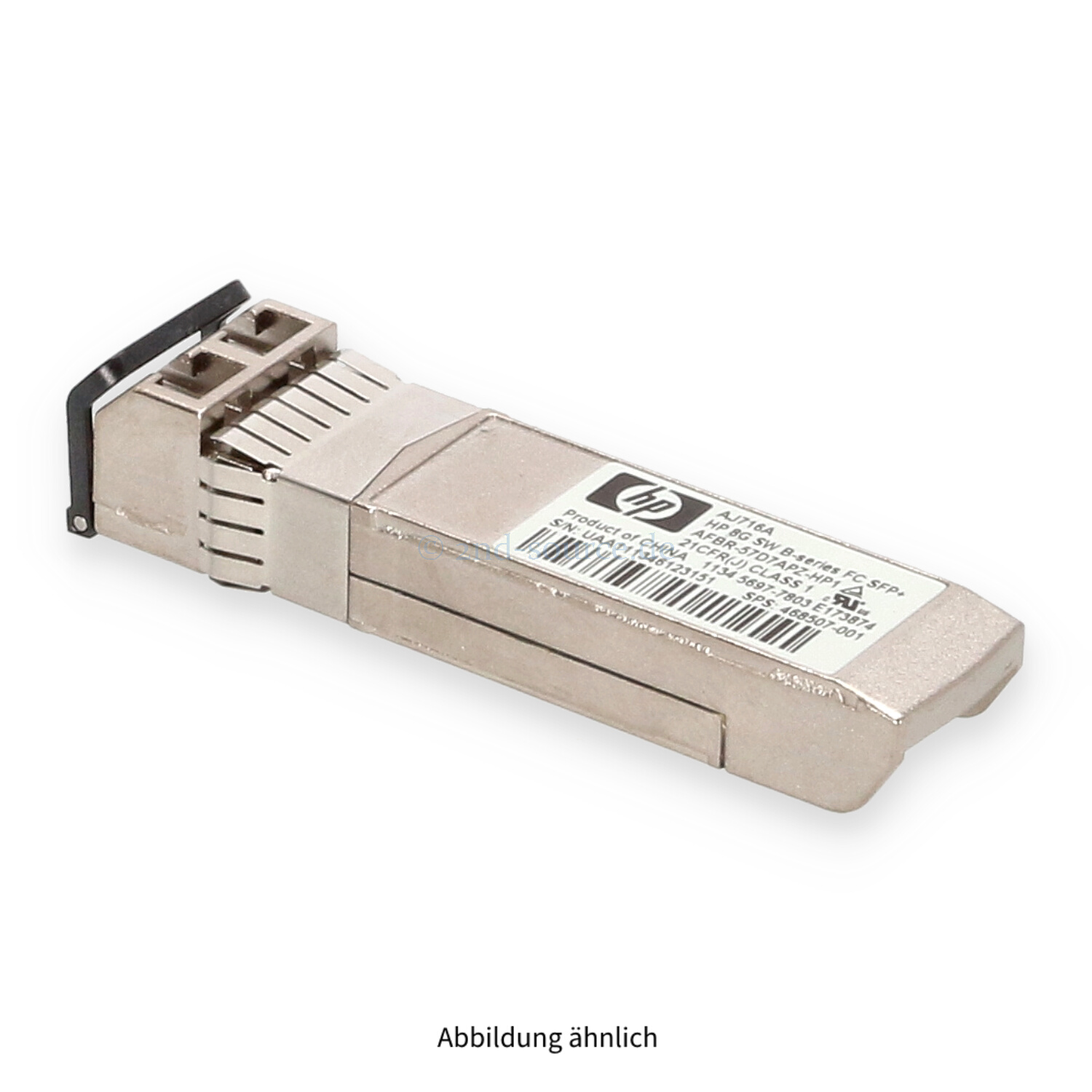 HPE 8GB Shortwave FC SFP+ Transceiver Module AJ716A 468507-001 HPE 8GB Shortwave FC SFP+ Transceiver Module AJ716A 468507-001