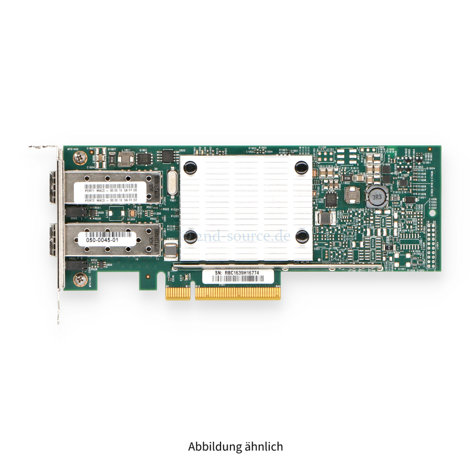 EMC Broadcom 957810A 2x 10GB SFP+ PCIe x8 Server Ethernet Adapter Low Profile 050-0045-01 BC0210406-01